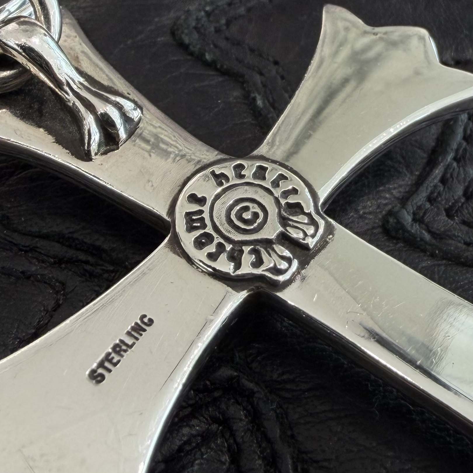 CHROME HEARTS Large CH Cross Key Ring With Dagger クロムハーツ ラージ CHクロス キーリング ウィズ ダガー シルバー925