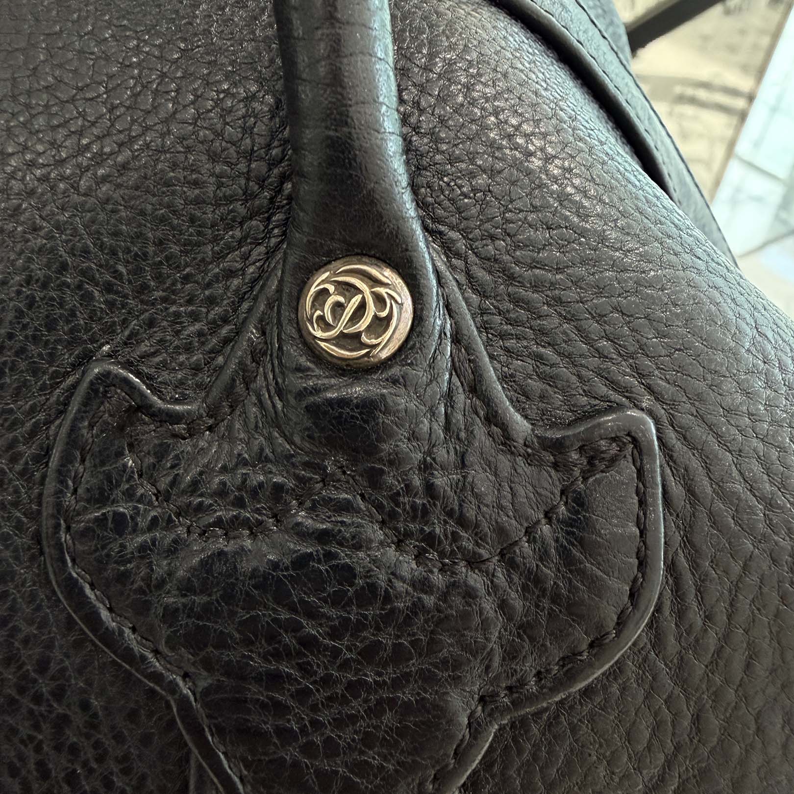 CHROME HEARTS Large Cross MONICA Leather Hand Bag クロムハーツ ラージクロス モニカ レザーハンドバッグ