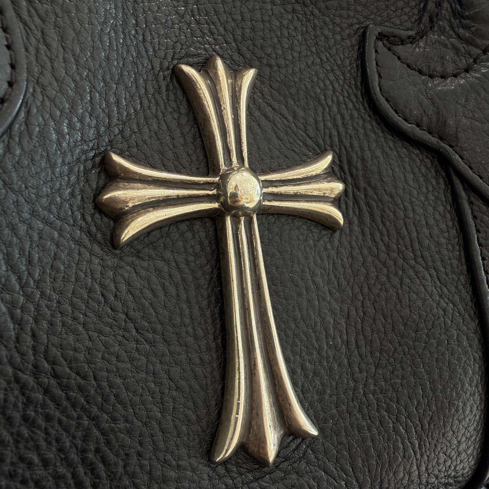 CHROME HEARTS Large Cross MONICA Leather Hand Bag クロムハーツ ラージクロス モニカ レザーハンドバッグ