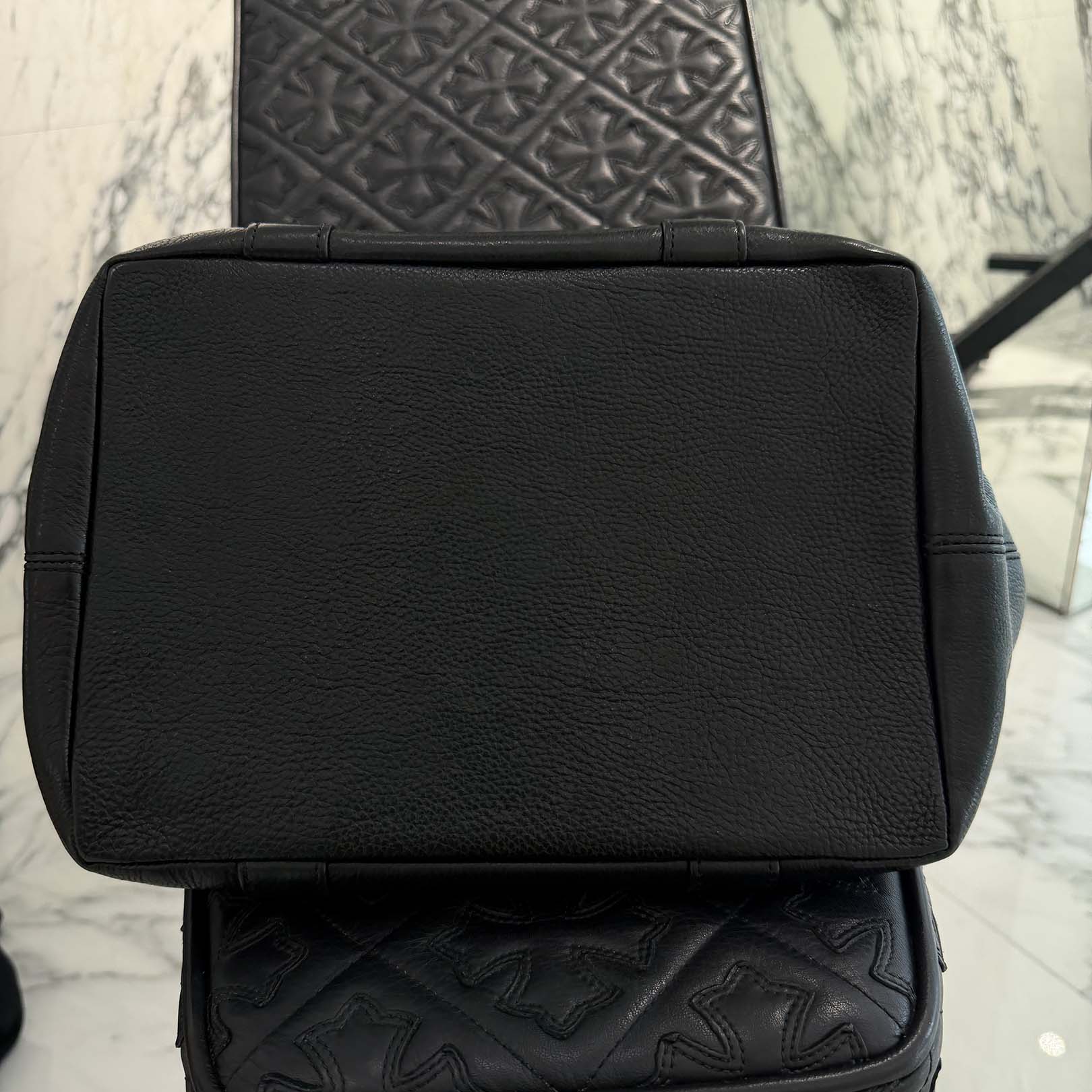 CHROME HEARTS Large Cross MONICA Leather Hand Bag クロムハーツ ラージクロス モニカ レザーハンドバッグ