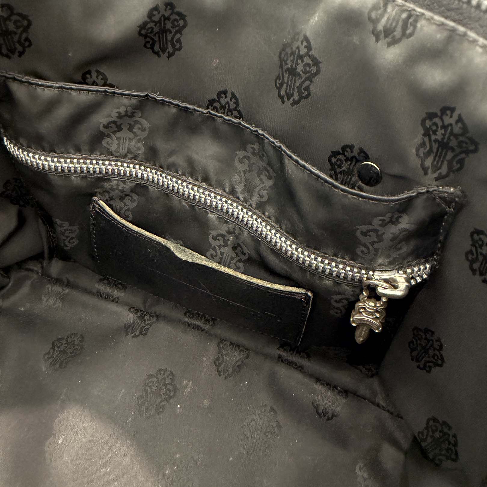CHROME HEARTS Large Cross MONICA Leather Hand Bag クロムハーツ ラージクロス モニカ レザーハンドバッグ