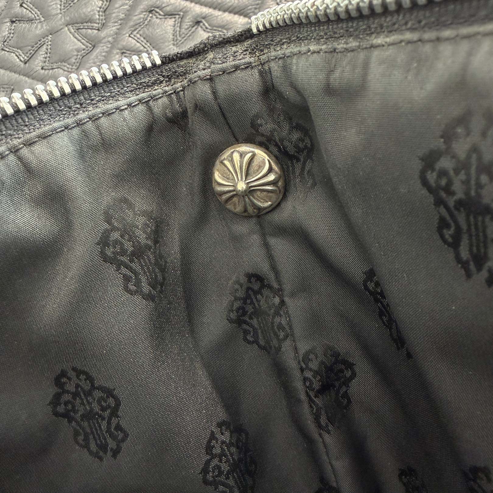 CHROME HEARTS Large Cross MONICA Leather Hand Bag クロムハーツ ラージクロス モニカ レザーハンドバッグ