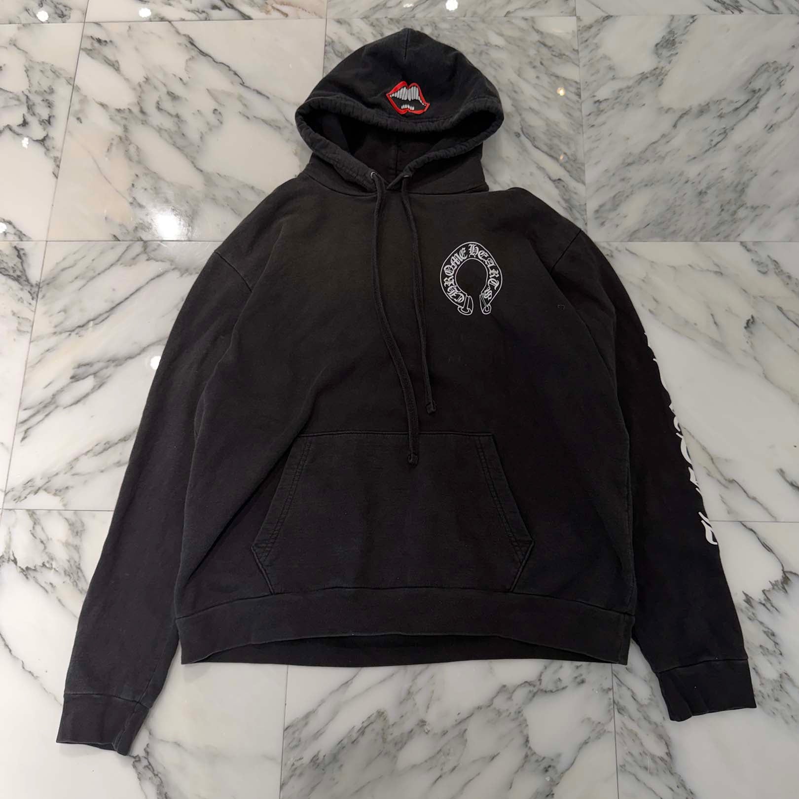 CHROME HEARTS × MATTY BOY Chomper Horseshoe Pullover Hoodie Size L クロムハーツ × マッティボーイ チョンパー ホースシュー プルオーバーフーディ サイズL