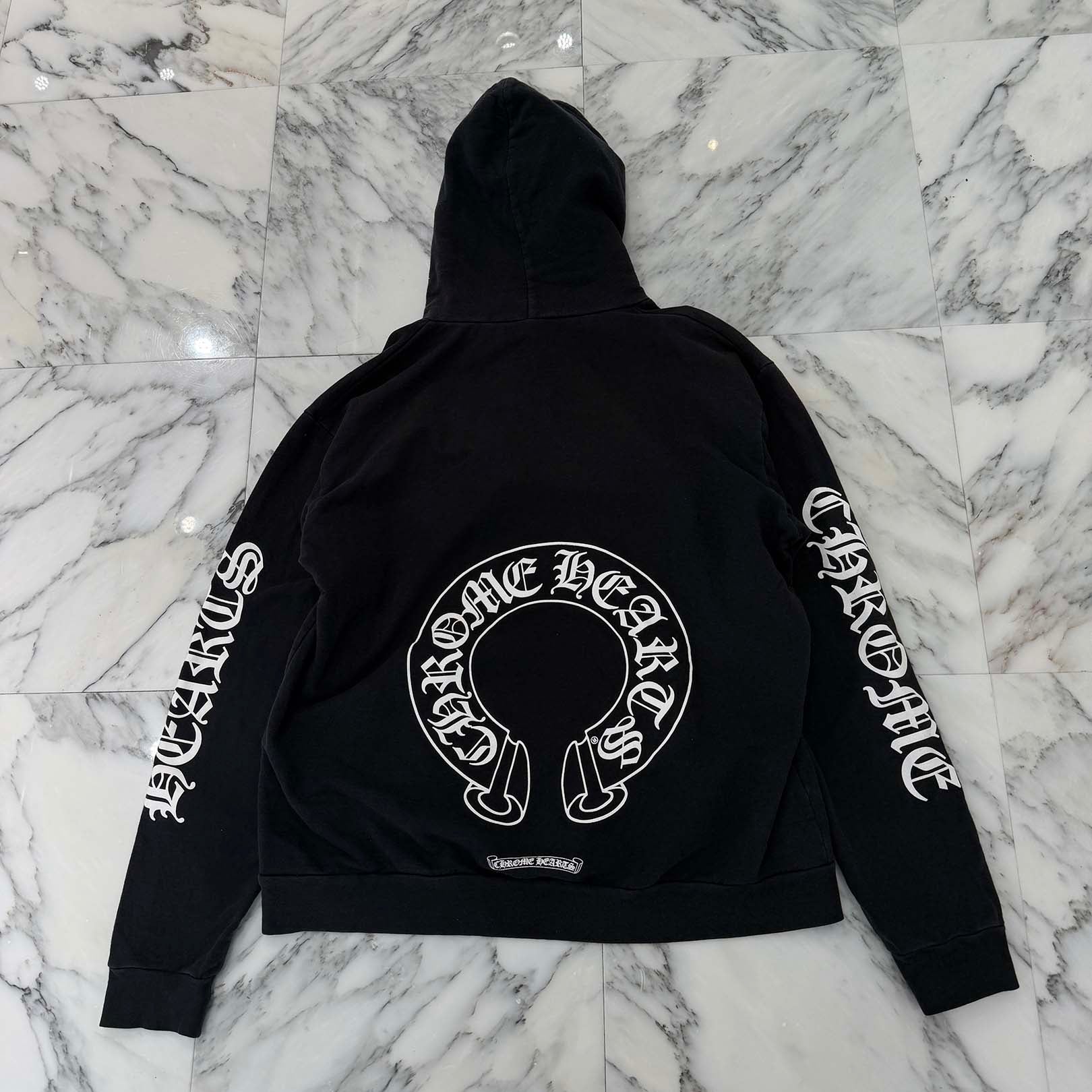 CHROME HEARTS × MATTY BOY Chomper Horseshoe Pullover Hoodie Size L クロムハーツ × マッティボーイ チョンパー ホースシュー プルオーバーフーディ サイズL