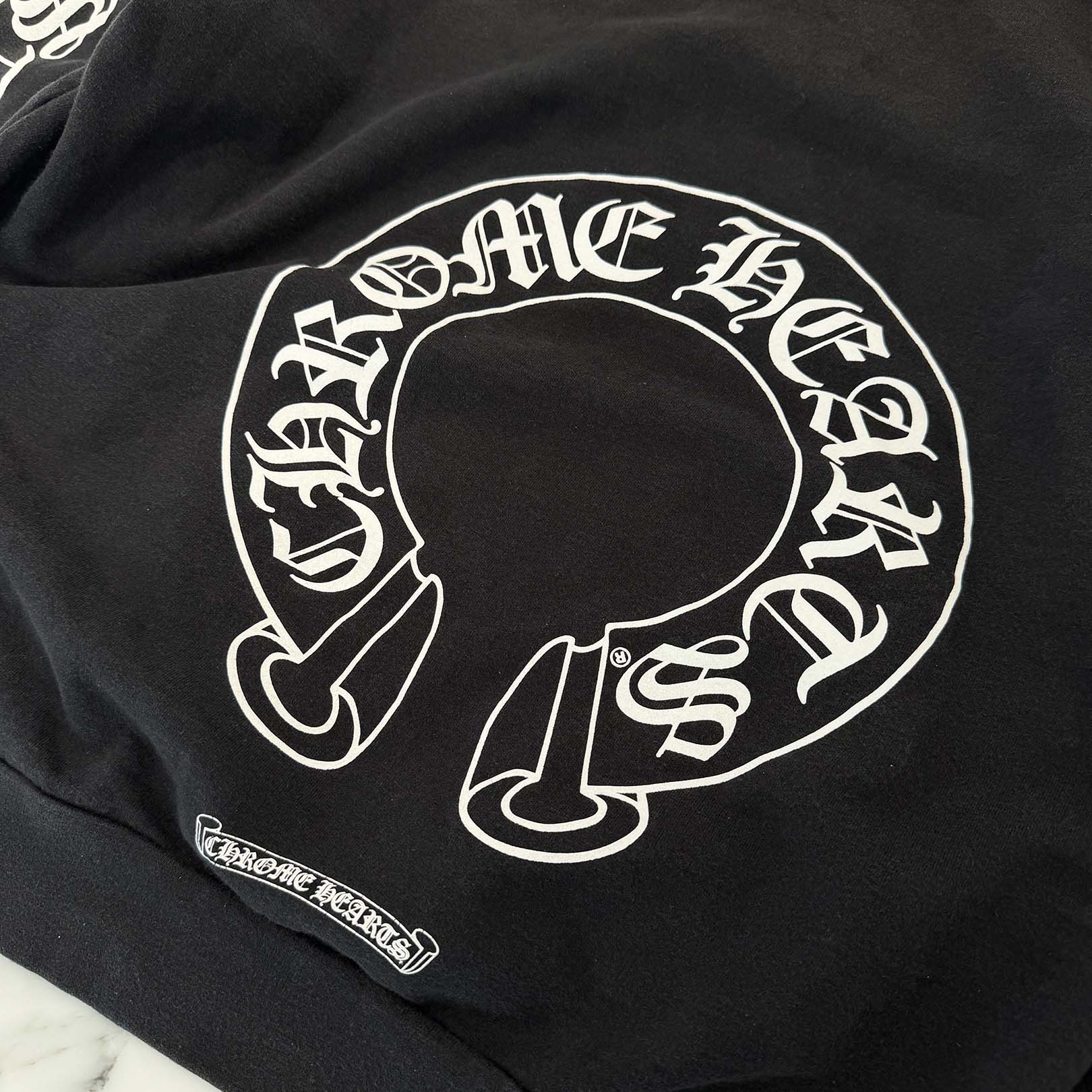 CHROME HEARTS × MATTY BOY Chomper Horseshoe Pullover Hoodie Size L クロムハーツ × マッティボーイ チョンパー ホースシュー プルオーバーフーディ サイズL