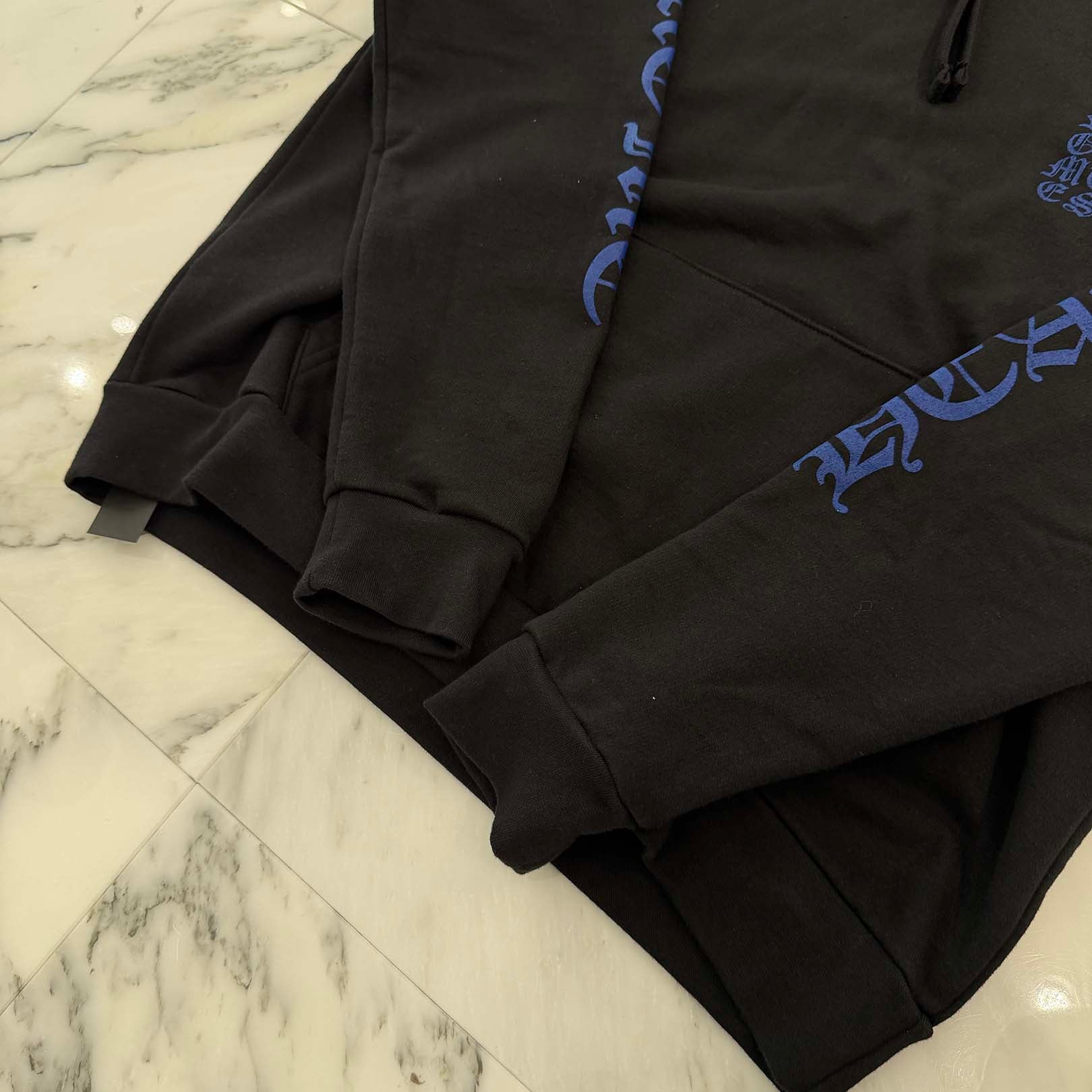 CHROME HEARTS Vertical Logo Pullover Hoodie Size S クロムハーツ ヴァーティカルロゴ プルオーバーフーディー サイズS