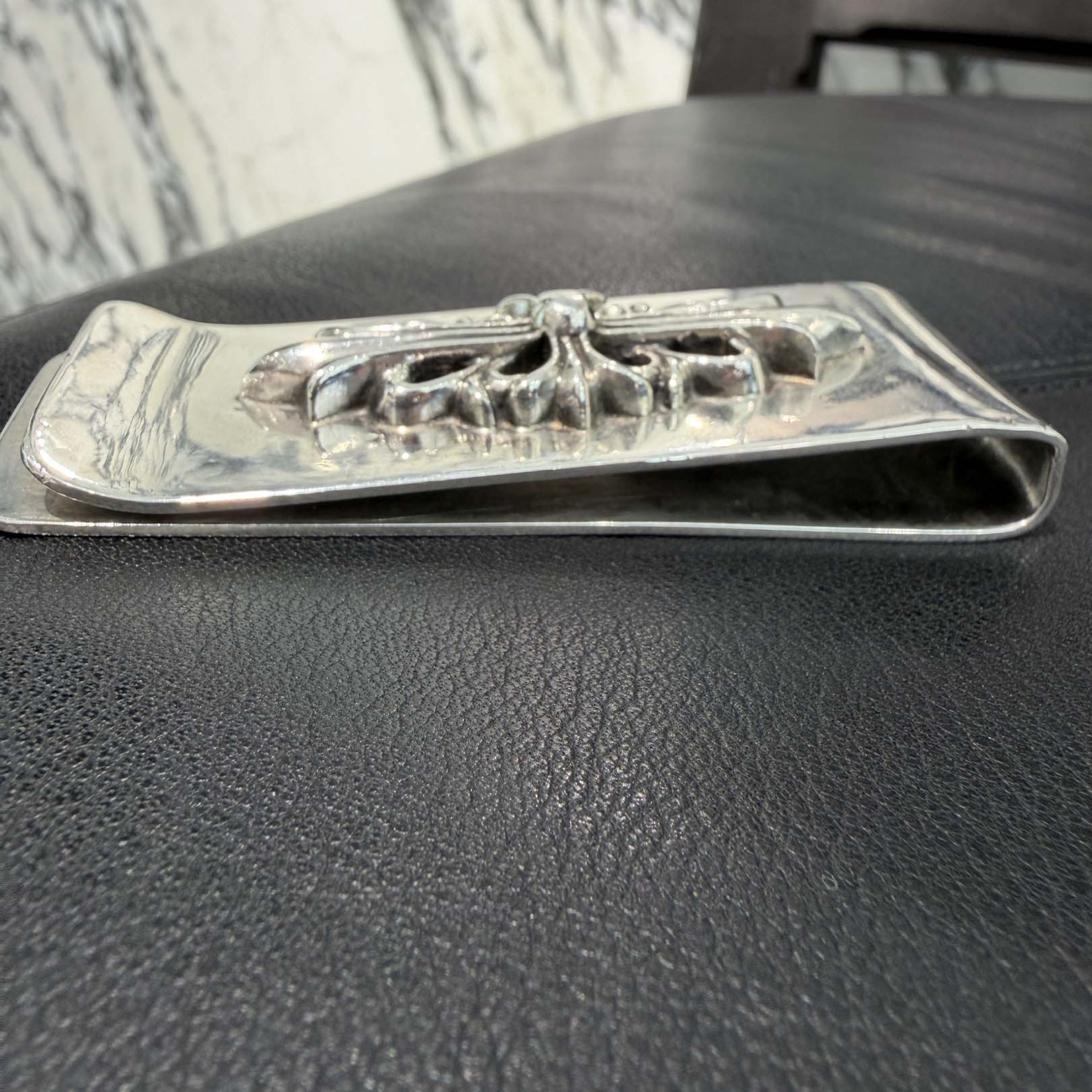 CHROME HEARTS Large Floral Cross Money Clip クロムハーツ ラージフローラルクロス マネークリップ