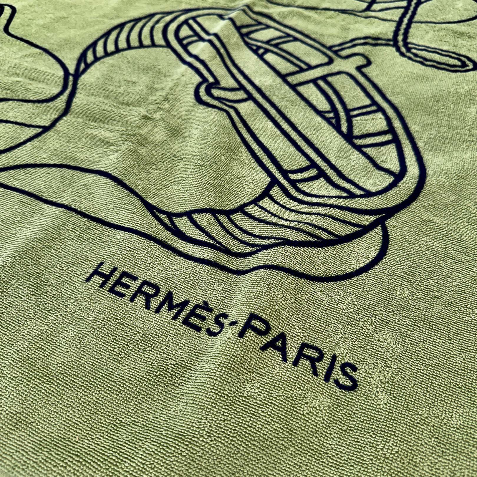 HERMES Drap de Plage Yachting Thalassa Beach Towel HTH2501 エルメス ドラップ・ド・プラージュ ヨッティング タラッサ ビーチタオル