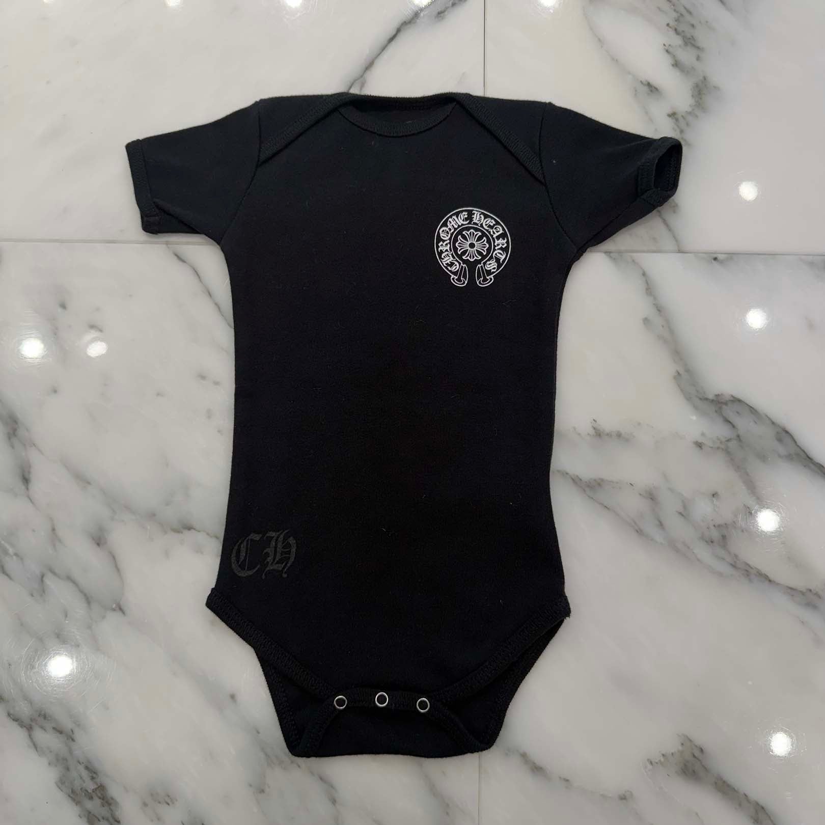 CHROME HEARTS Horseshoe Short Sleeve Rompers Size 6months クロムハーツ ホースシュー半袖ロンパース サイズ6months