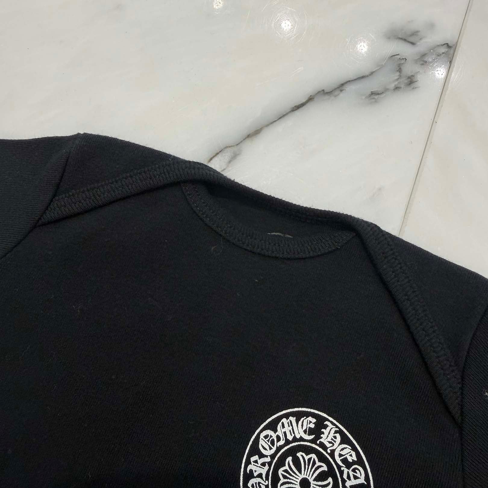 CHROME HEARTS Horseshoe Short Sleeve Rompers Size 6months クロムハーツ ホースシュー半袖ロンパース サイズ6months