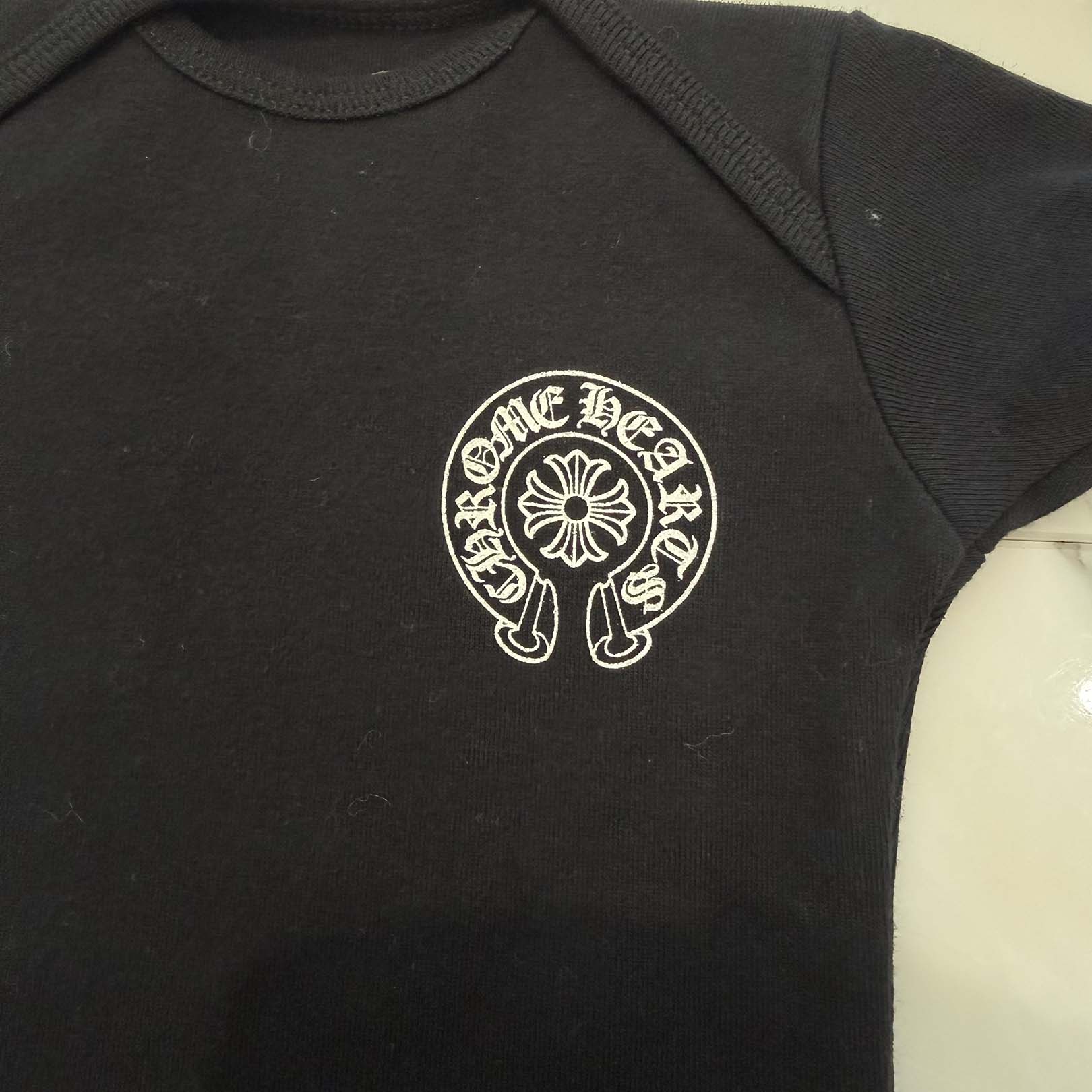 CHROME HEARTS Horseshoe Short Sleeve Rompers Size 6months クロムハーツ ホースシュー半袖ロンパース サイズ6months