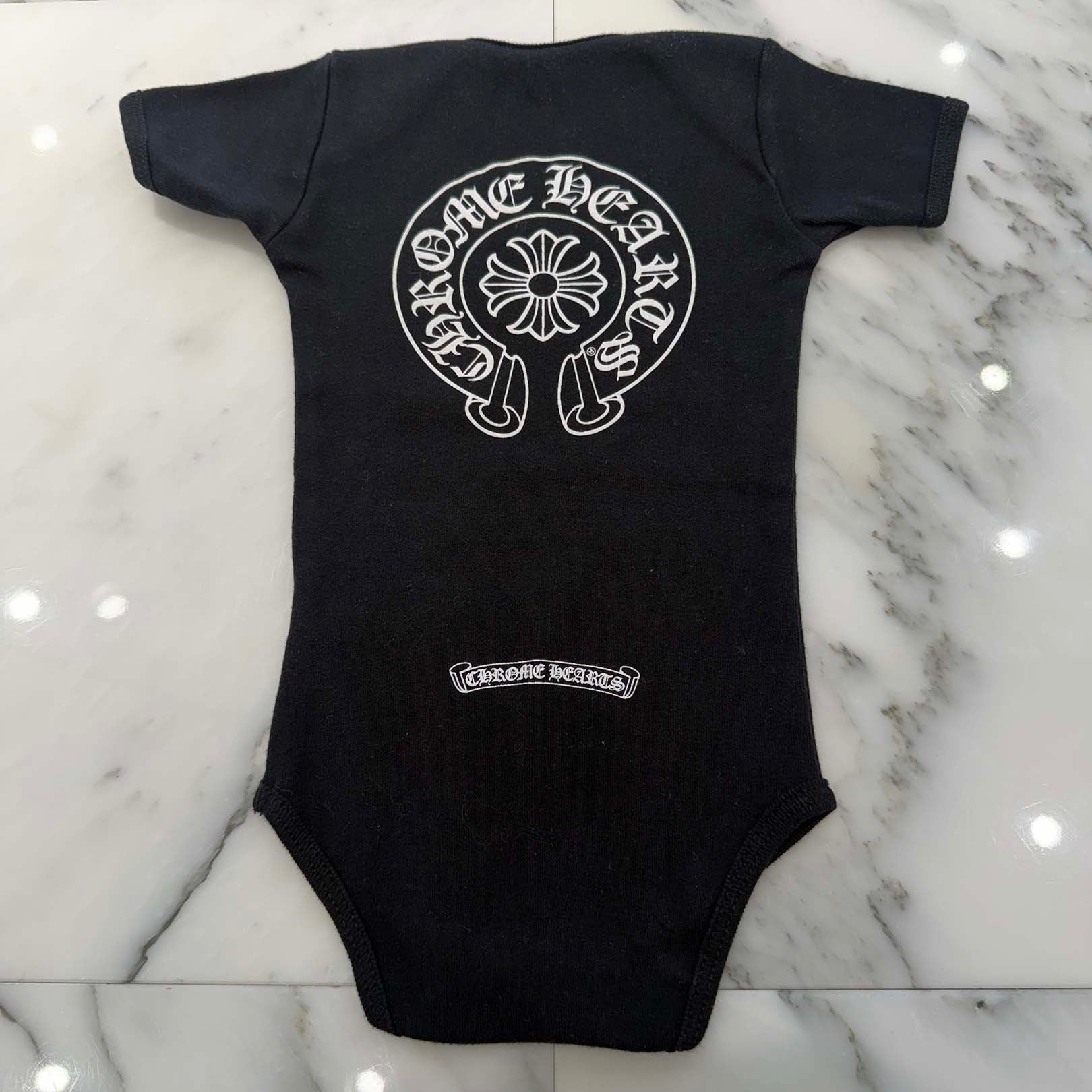 CHROME HEARTS Horseshoe Short Sleeve Rompers Size 6months クロムハーツ ホースシュー半袖ロンパース サイズ6months