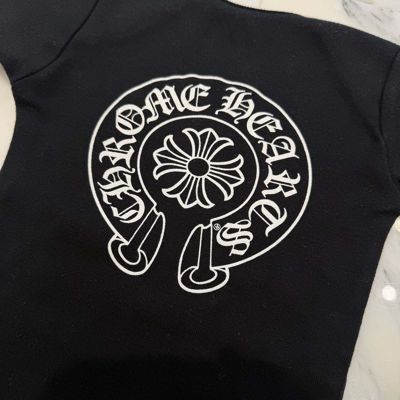 CHROME HEARTS Horseshoe Short Sleeve Rompers Size 6months クロムハーツ ホースシュー半袖ロンパース サイズ6months