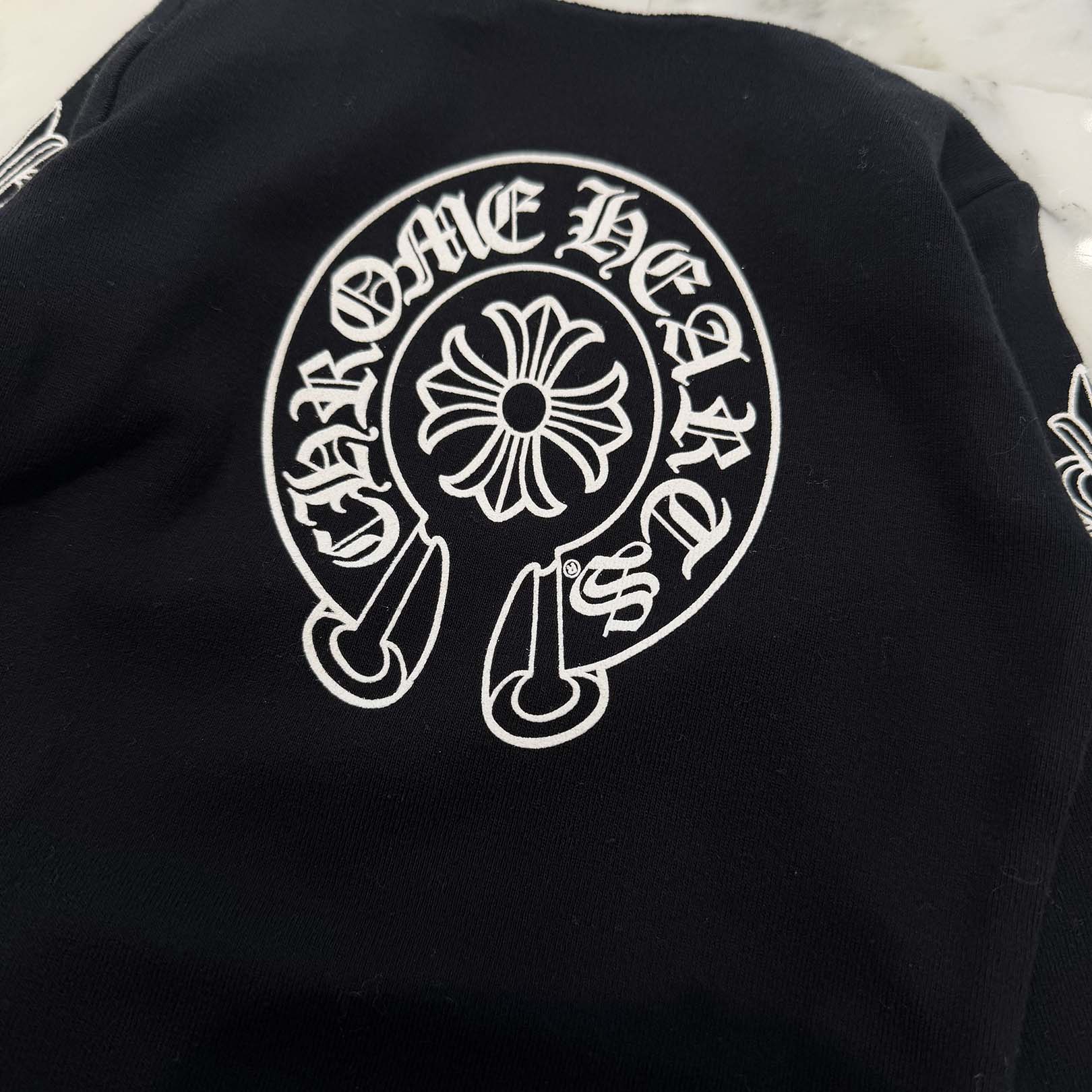 CHROME HEARTS Floral Cross Back Horseshoe Long Sleeve Rompers Size 12months クロムハーツ フローラルクロス バックホースシュー 長袖ロンパース サイズ12months