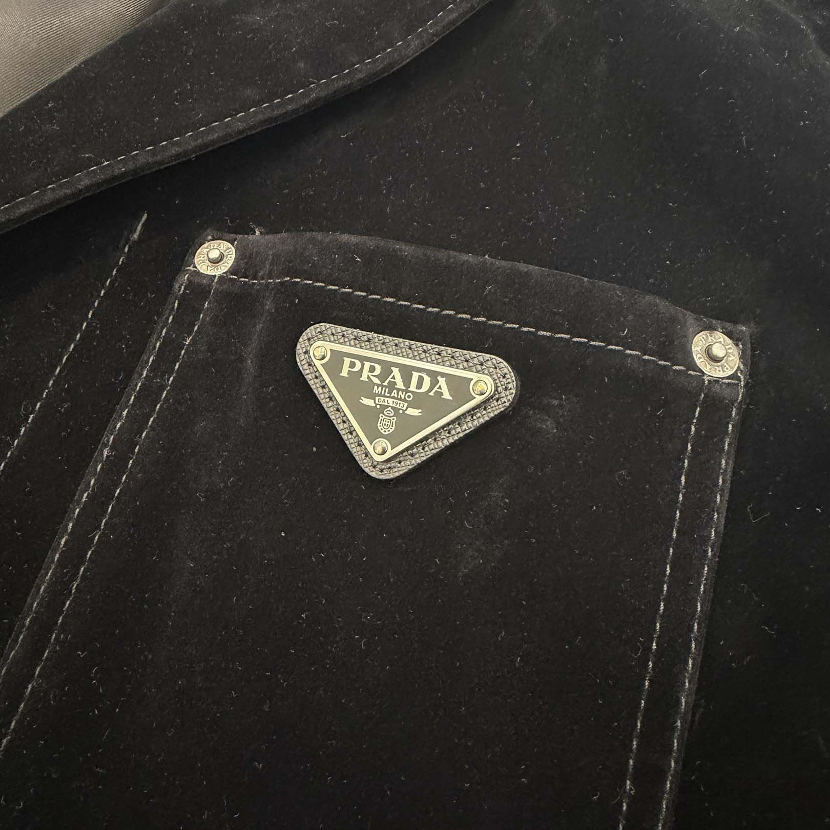 PRADA 2024SS Cotton Velvet Blouson Jacket GEB276 S000 12HO Size 50 プラダ コットンベルベット ブルゾンジャケット サイズ50