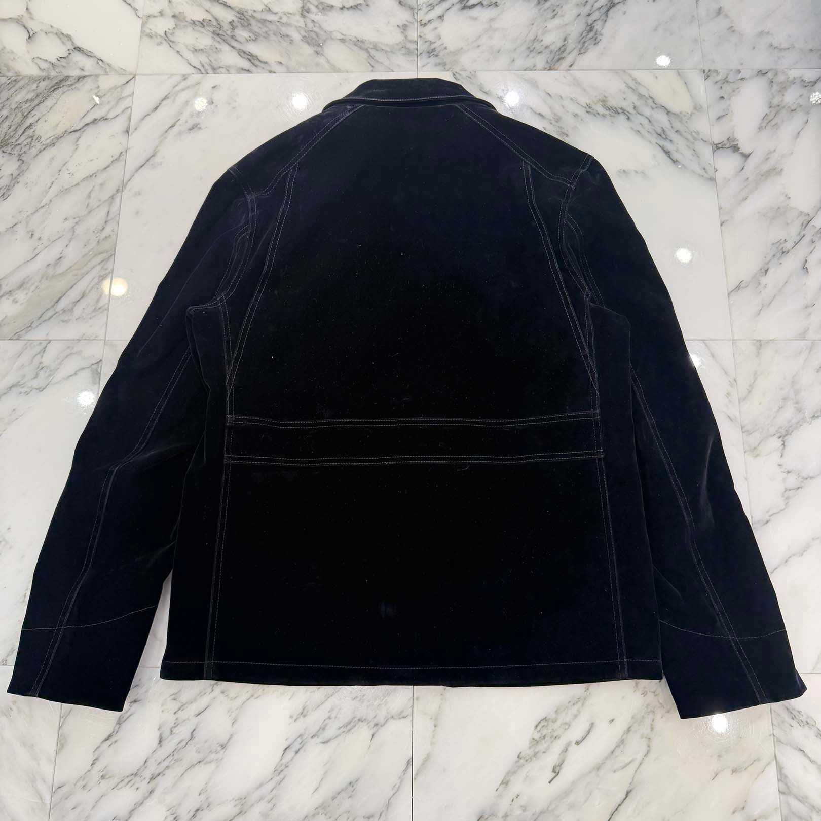 PRADA 2024SS Cotton Velvet Blouson Jacket GEB276 S000 12HO Size 50 プラダ コットンベルベット ブルゾンジャケット サイズ50