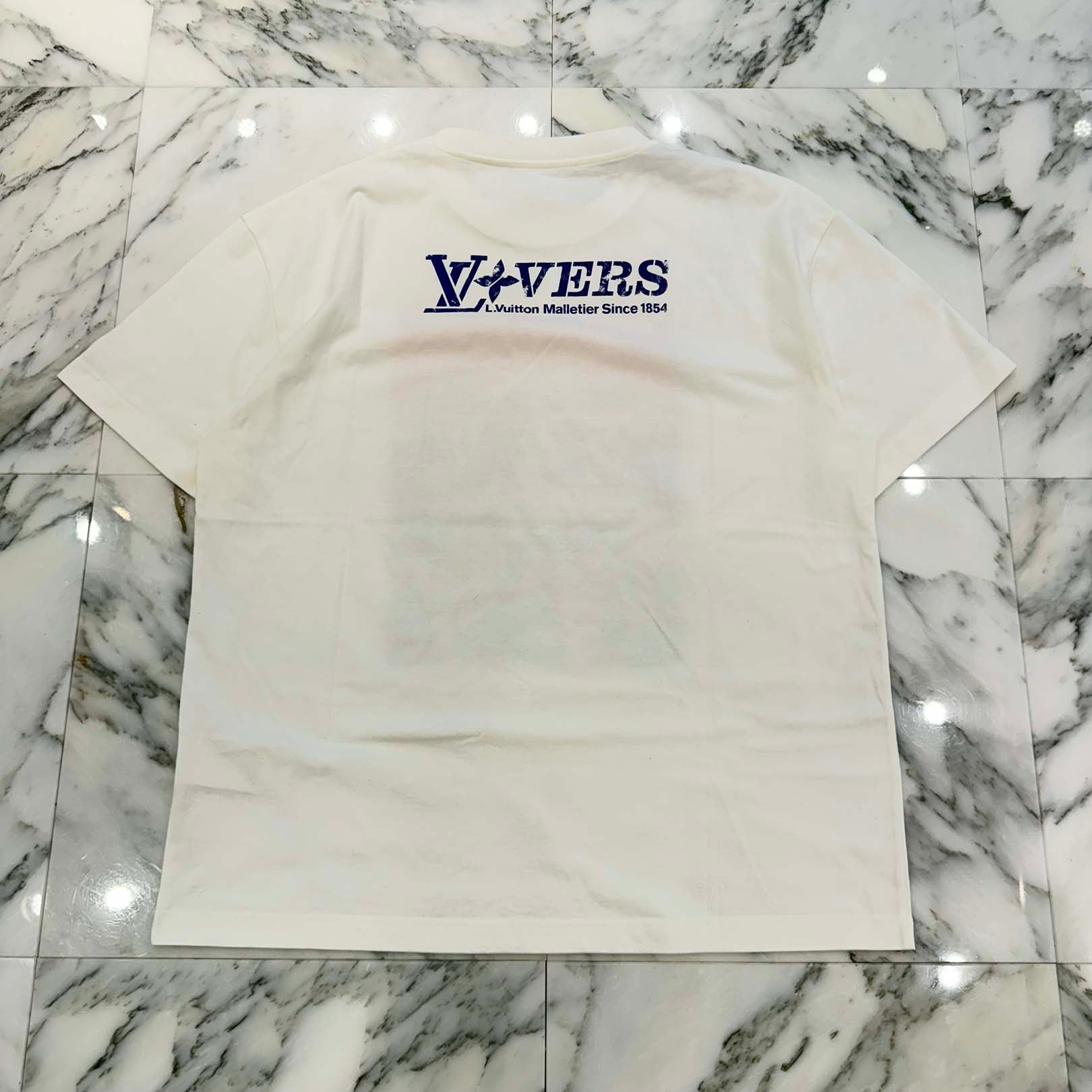 LOUIS VUITTON 2025SS Embellished Graphic Print Crew Neck Tee Size XL ルイヴィトン エンベリッシュド グラフィックプリント クルーネック 半袖Tシャツ サイズXL