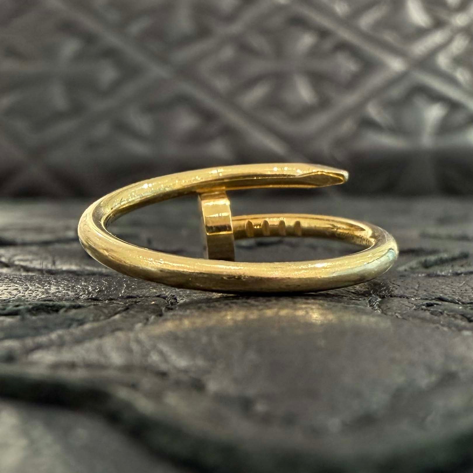 Cartier 18K YG Juste un Clou Ring " Small Model " B4225900 Size 50 カルティエ 18K イエローゴールド ジュスト アン クル リング "スモール モデル" サイズ50