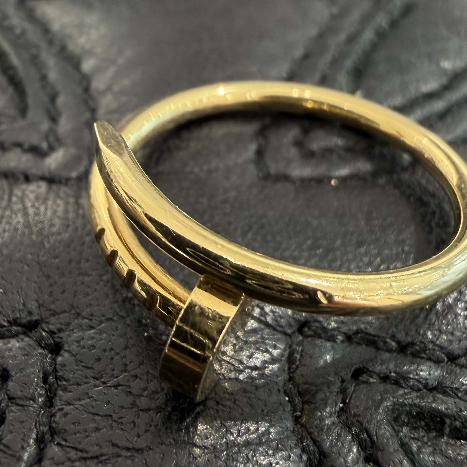 Cartier 18K YG Juste un Clou Ring " Small Model " B4225900 Size 50 カルティエ 18K イエローゴールド ジュスト アン クル リング "スモール モデル" サイズ50