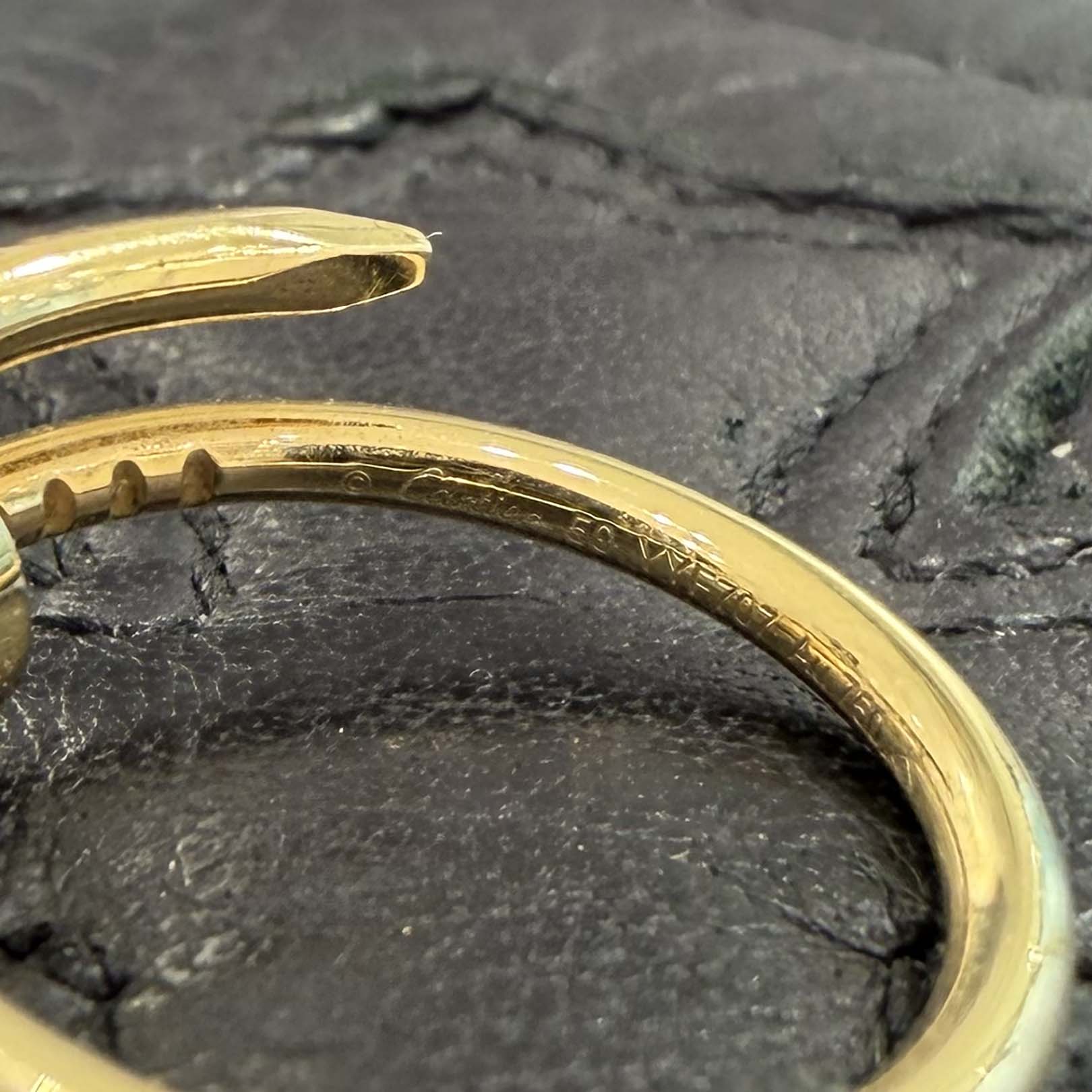 Cartier 18K YG Juste un Clou Ring " Small Model " B4225900 Size 50 カルティエ 18K イエローゴールド ジュスト アン クル リング "スモール モデル" サイズ50