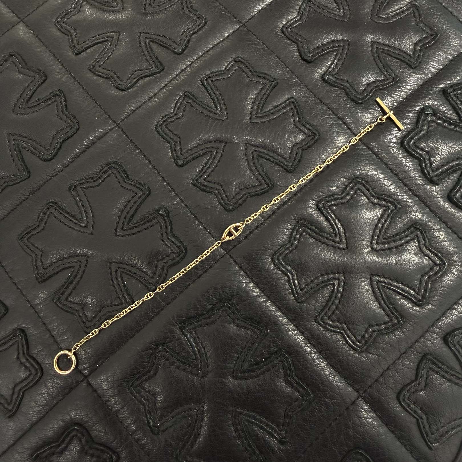 HERMES 18K YG Chaine d'Ancre New Farandole Bracelet Size SH エルメス 18K イエローゴールド シェーヌダンクル ニューファランドールブレスレット サイズSH