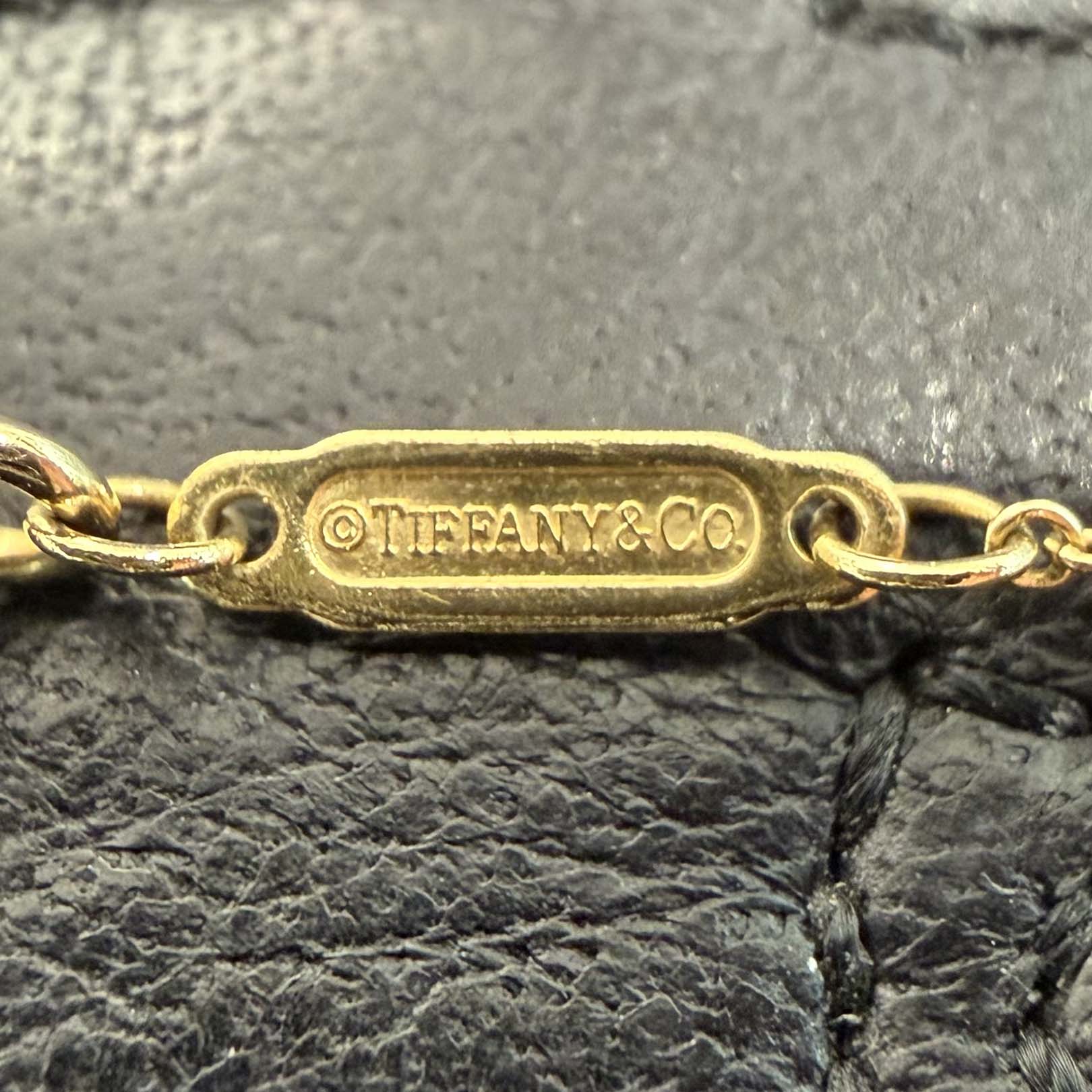 Tiffany Co. 18K YG T Smile Pendant 