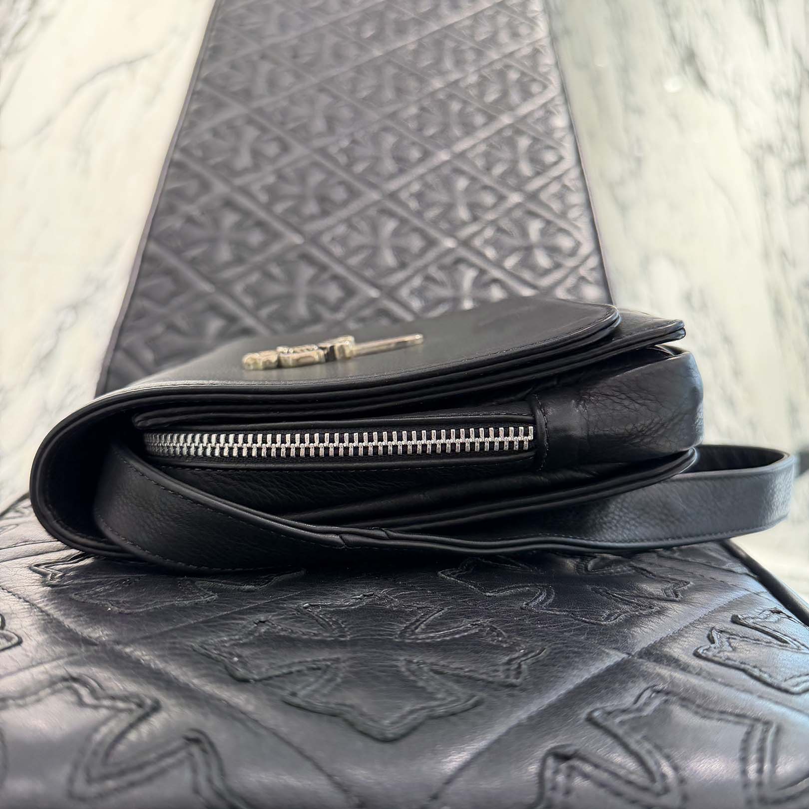 CHROME HEARTS MILO Large Dagger Leather Shoulder Bag クロムハーツ マイロ ラージダガー レザーショルダーバッグ