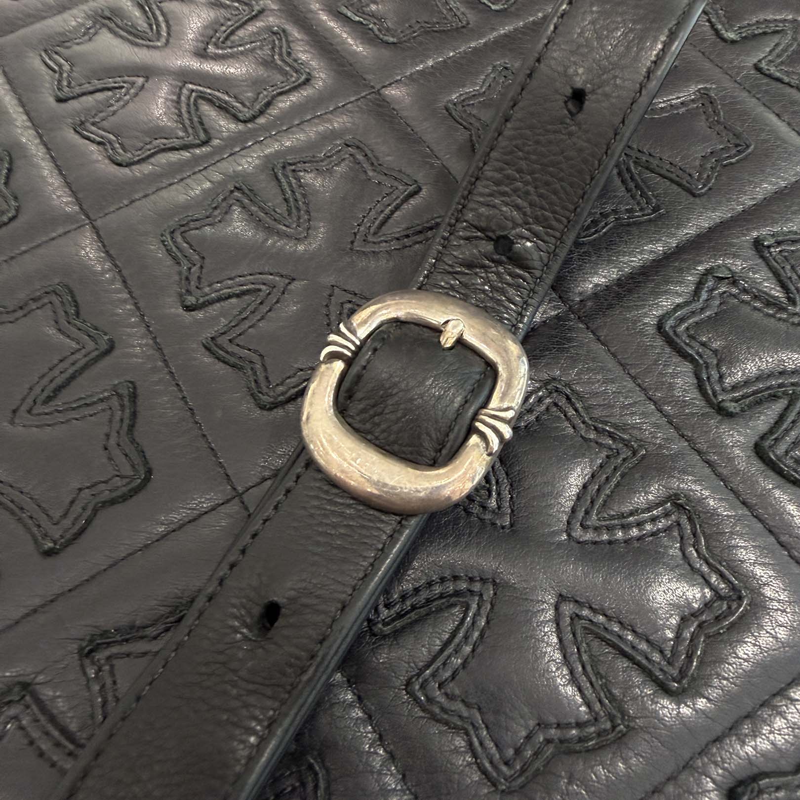 CHROME HEARTS MILO Large Dagger Leather Shoulder Bag クロムハーツ マイロ ラージダガー レザーショルダーバッグ