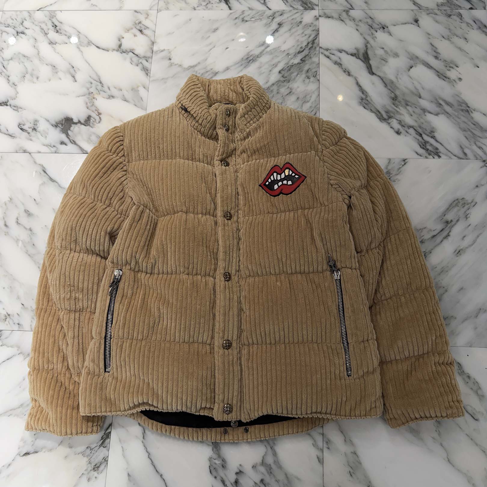 CHROME HEART × MATTY BOY Chomper Leather Patch Corduroy Puffer