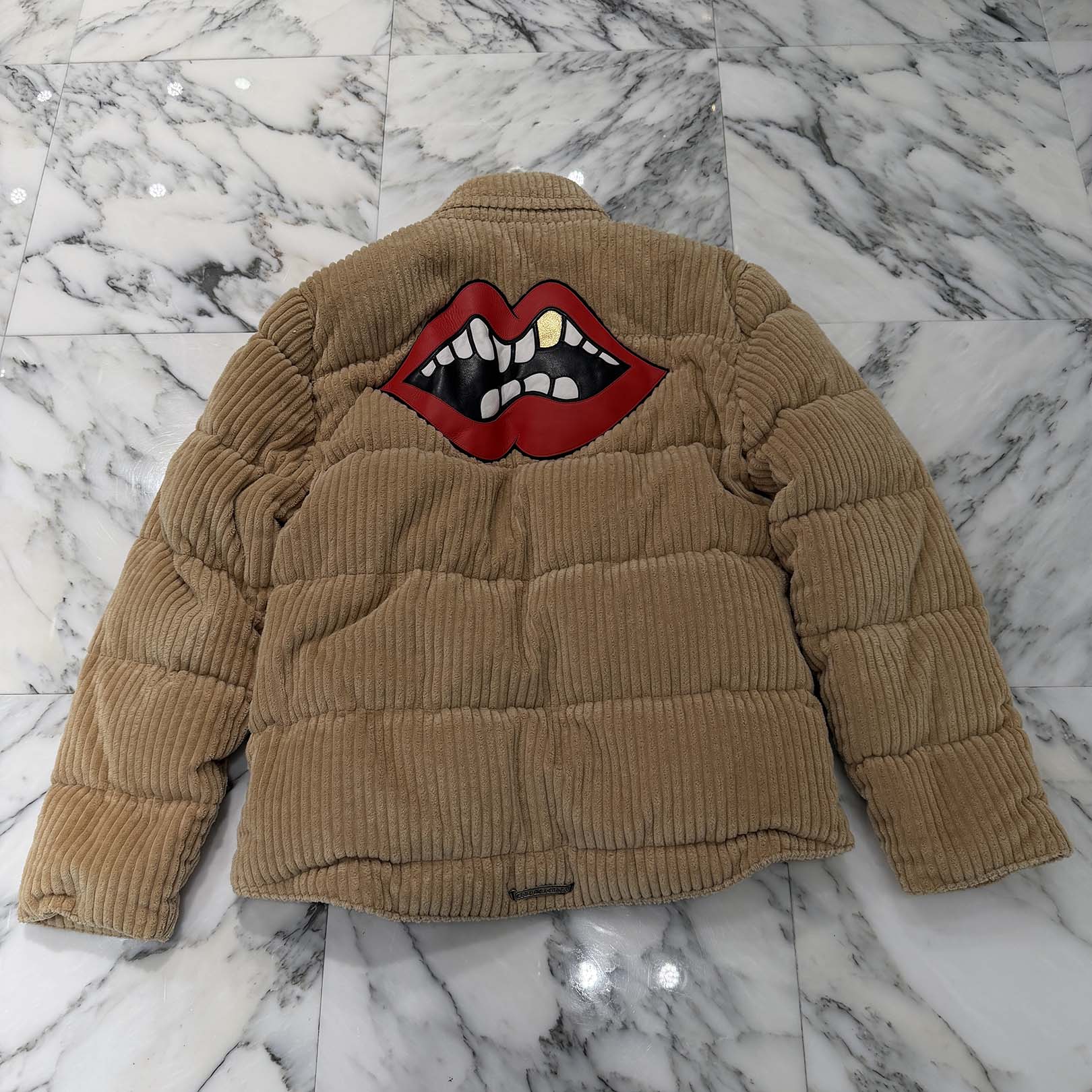 CHROME HEART × MATTY BOY Chomper Leather Patch Corduroy Puffer