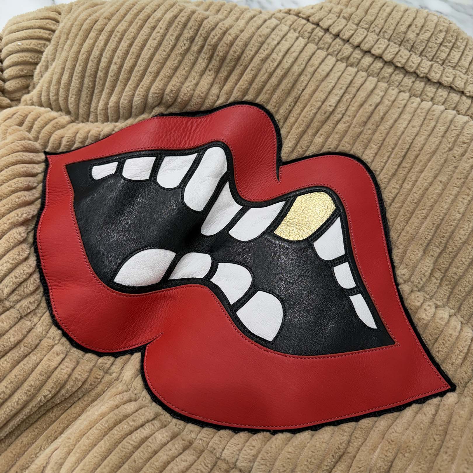 CHROME HEART × MATTY BOY Chomper Leather Patch Corduroy Puffer