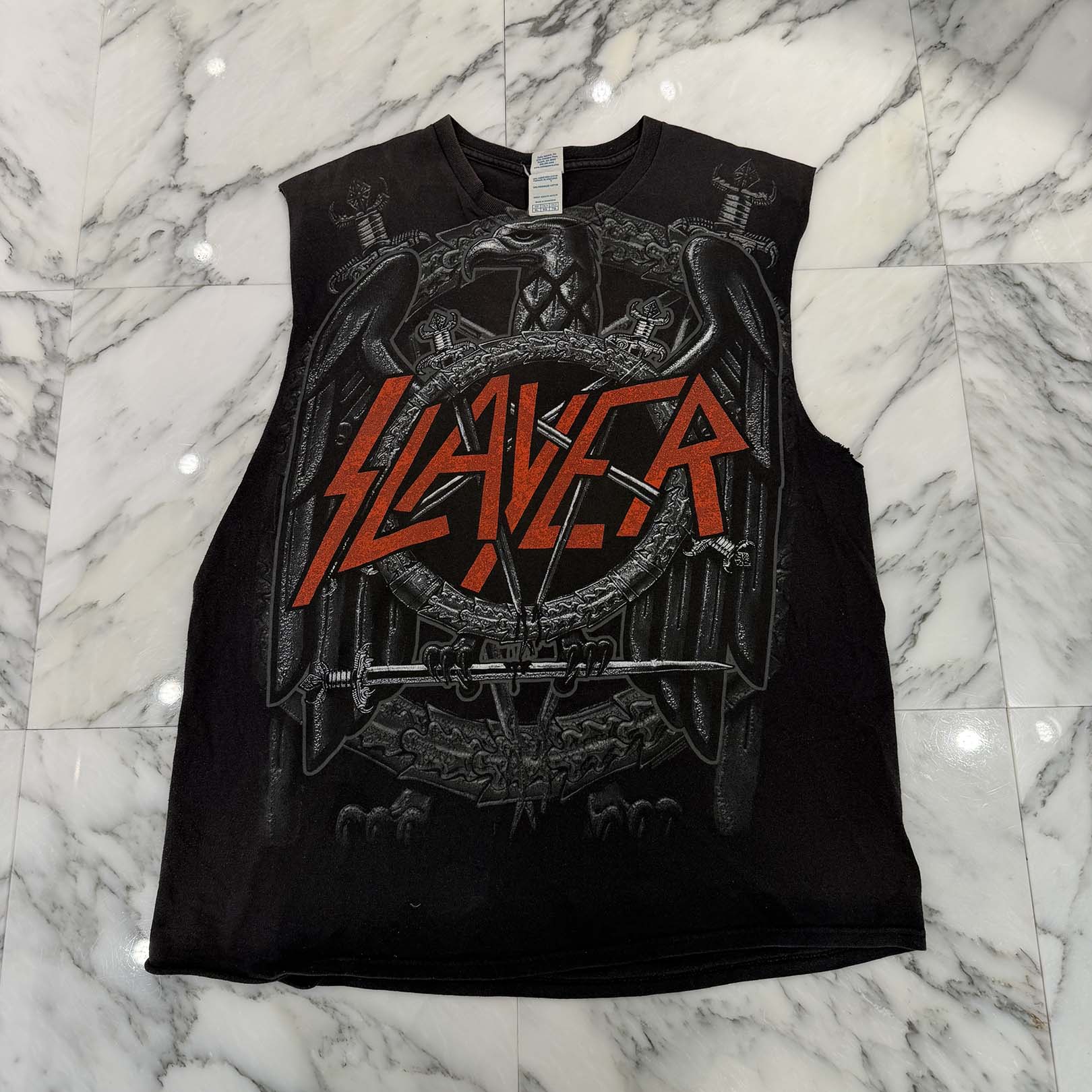 Vintage 00's SLAYER "World Painted Blood 2011 Tour" DELTA Sleeveless Tee Size XL ヴィンテージ 00's スレイヤー "ワールド ペイント ブラッド 2011 ツアー" デルタ社製 ノースリーブ Tシャツ サイズXL