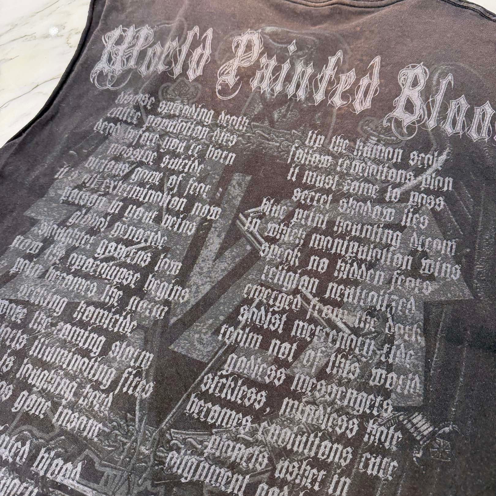 Vintage 00's SLAYER "World Painted Blood 2011 Tour" DELTA Sleeveless Tee Size XL ヴィンテージ 00's スレイヤー "ワールド ペイント ブラッド 2011 ツアー" デルタ社製 ノースリーブ Tシャツ サイズXL