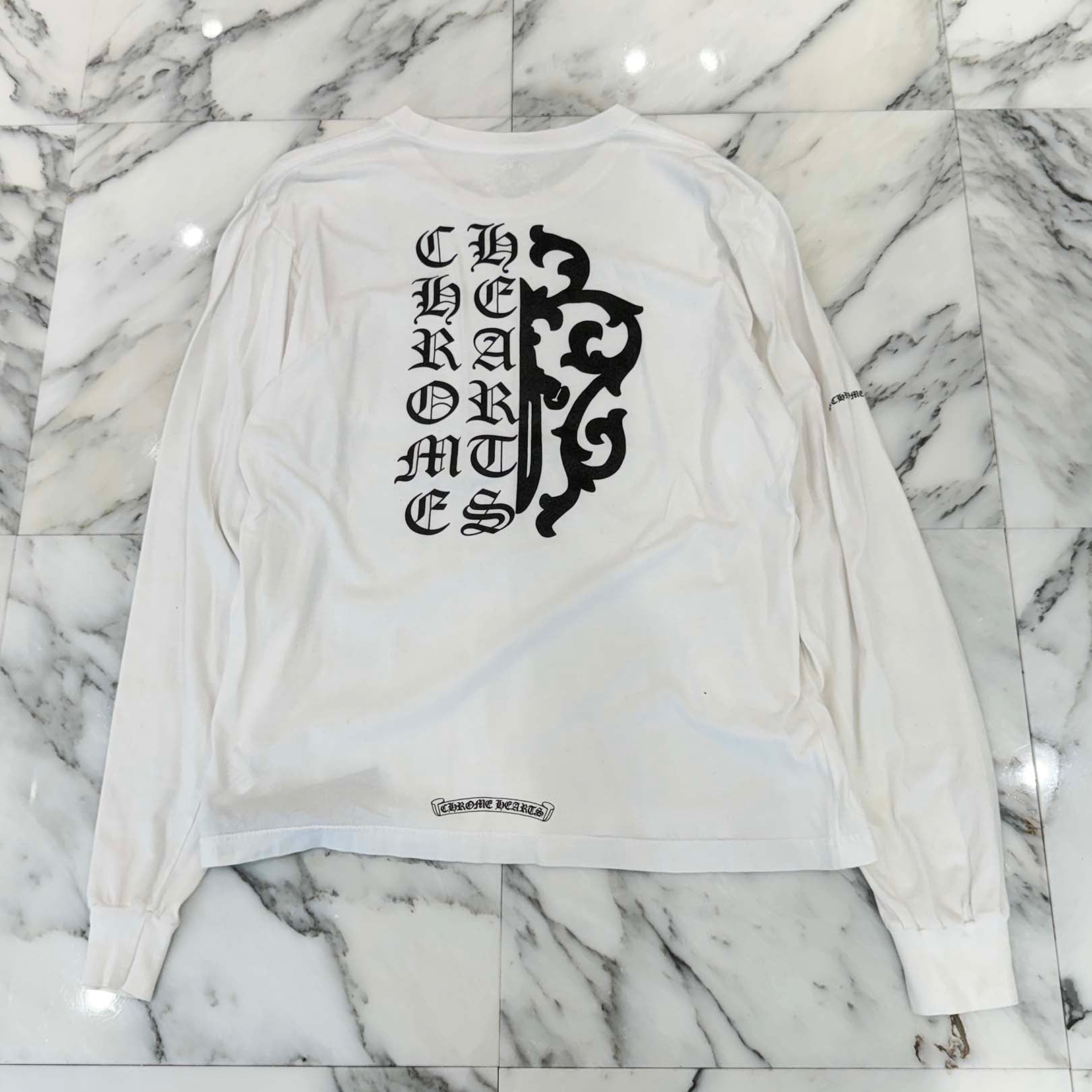 CHROME HEARTS Back Vine Dagger Print Long Sleeve Tee Size M クロムハーツ バックヴァインダガープリント ロングスリーブTシャツ サイズM