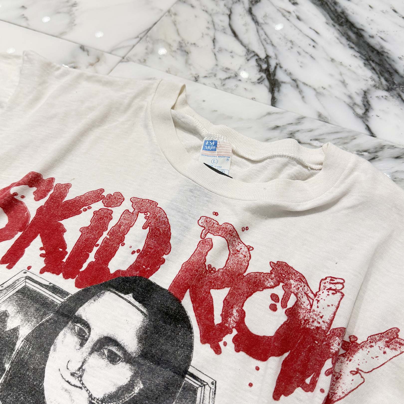 Vintage 90's Skid Row "Youth Gone Wild" 1989 Monalisa S/S Tee Size L ヴィンテージ 90's スキッド・ロウ "ユース・ゴーン・ワイルド" 1989 モナリザ Tシャツ サイズL