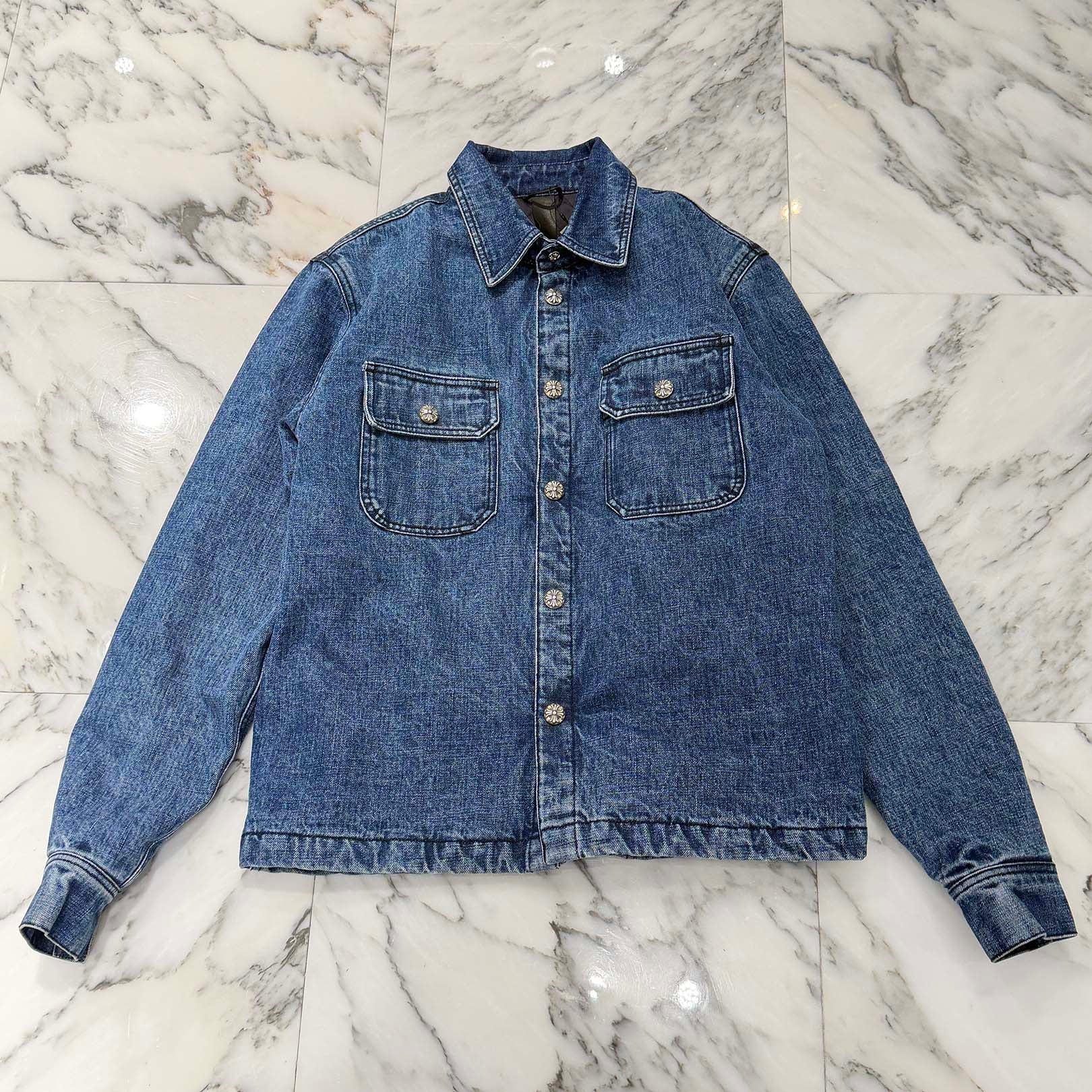 CHROME HEARTS Y NOT WORK DOG Denim Jacket Size S クロムハーツ