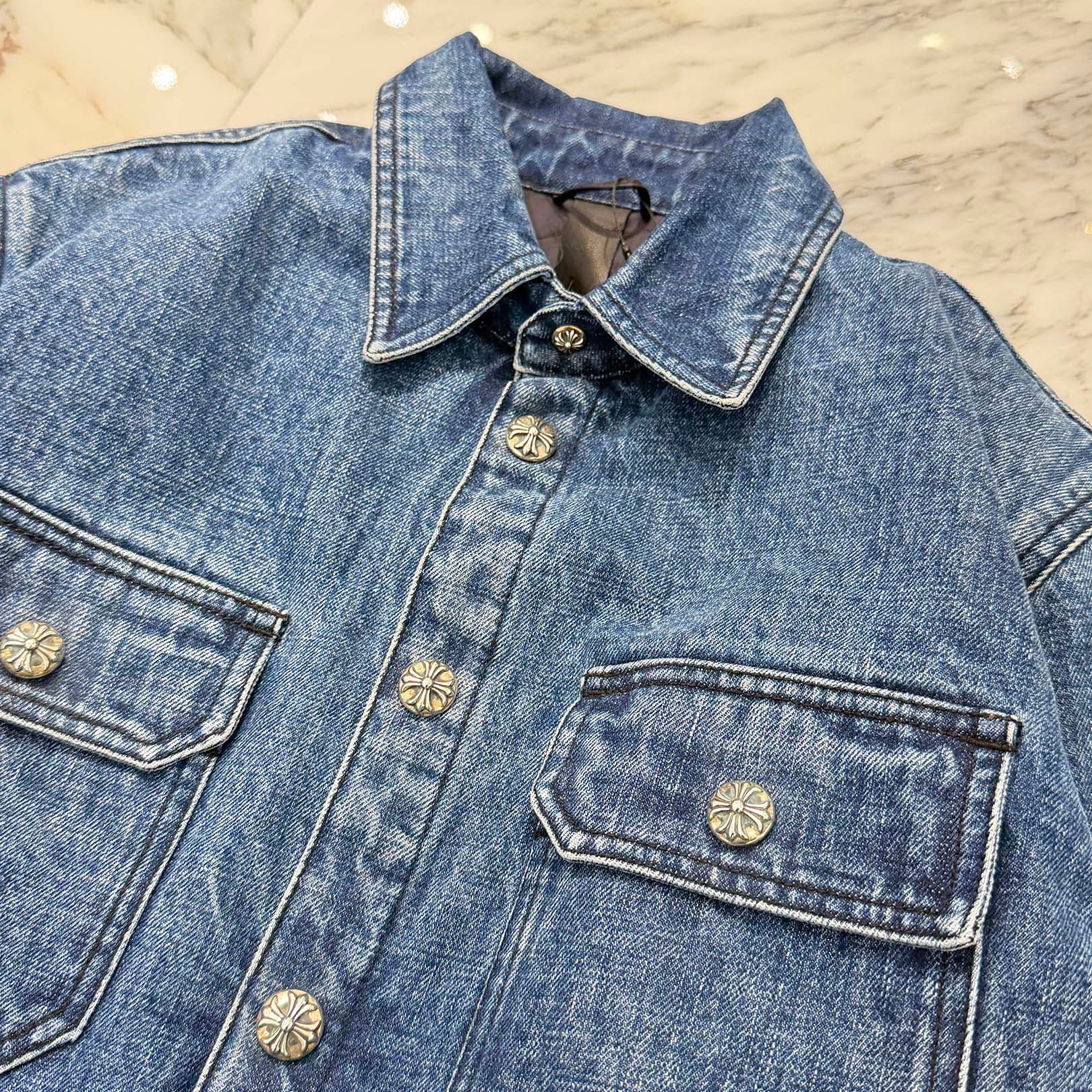 CHROME HEARTS Y NOT WORK DOG Denim Jacket Size S クロムハーツ ワイノット ワークドッグ デニムジャケット サイズS