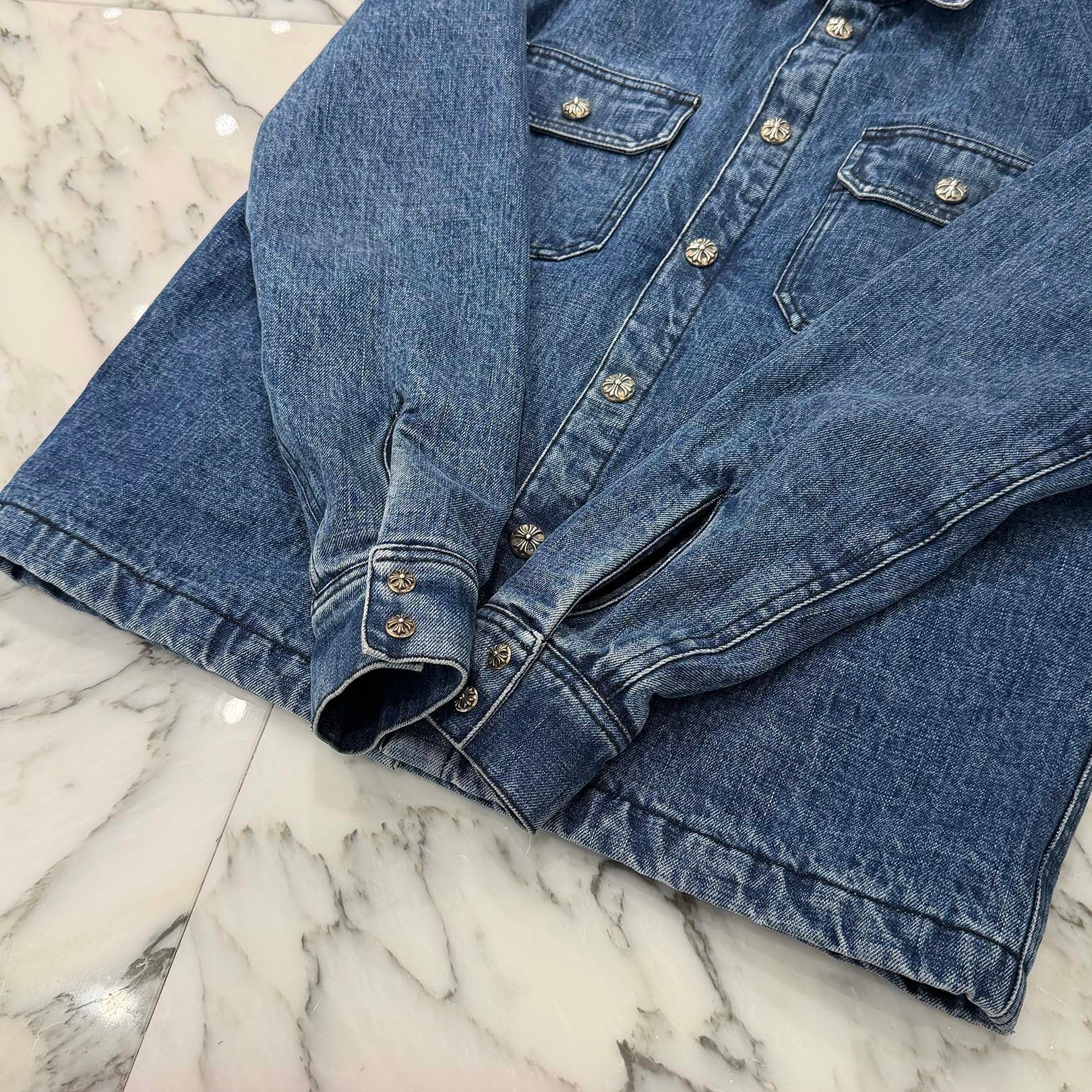CHROME HEARTS Y NOT WORK DOG Denim Jacket Size S クロムハーツ ワイノット ワークドッグ デニムジャケット サイズS