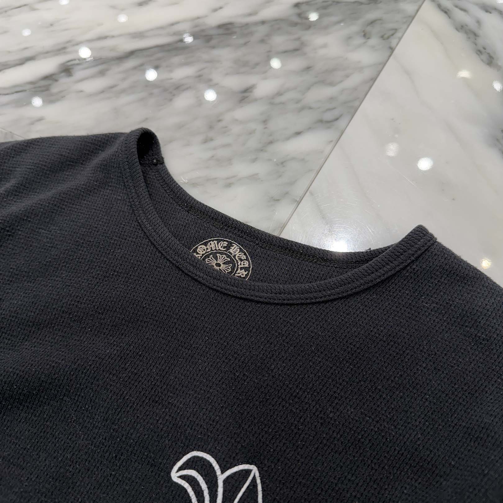 CHROME HEARTS OLD BS FLARE Print Thermal Long Sleeve Tee Size M クロムハーツ オールド BSフレア プリント サーマル ロングスリーグ Tシャツ サイズM