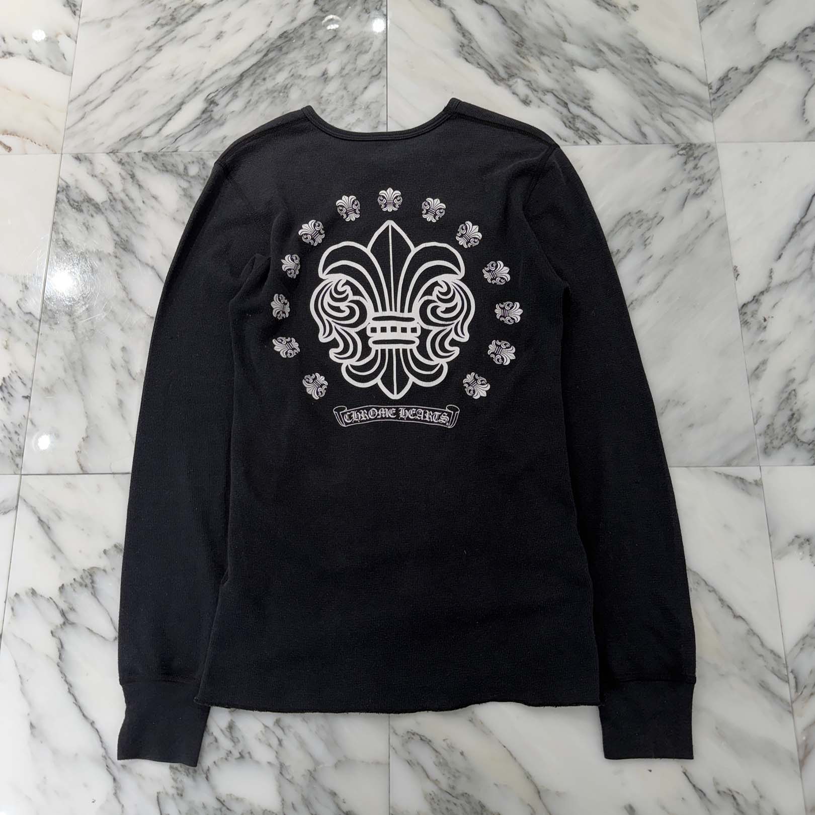 CHROME HEARTS OLD BS FLARE Print Thermal Long Sleeve Tee Size M クロムハーツ オールド BSフレア プリント サーマル ロングスリーグ Tシャツ サイズM