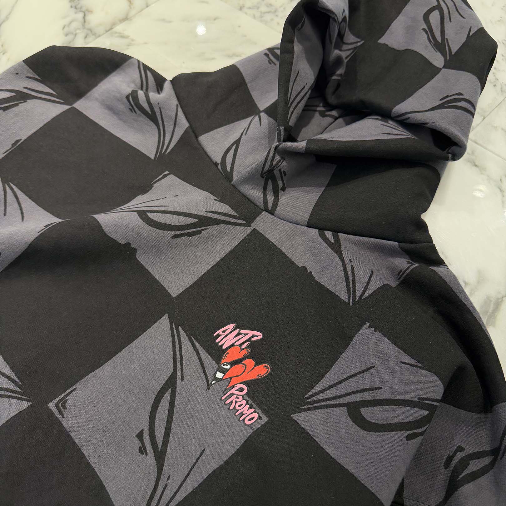 MATTY BOY 2025SS NY Exclusive ANTI PROMO 99 Eyes Flame Pullover Hoodie Size L マッティボーイ ニューヨーク限定 アンティ プロモ 99アイズ フレイム プルオーバーフーディ サイズL