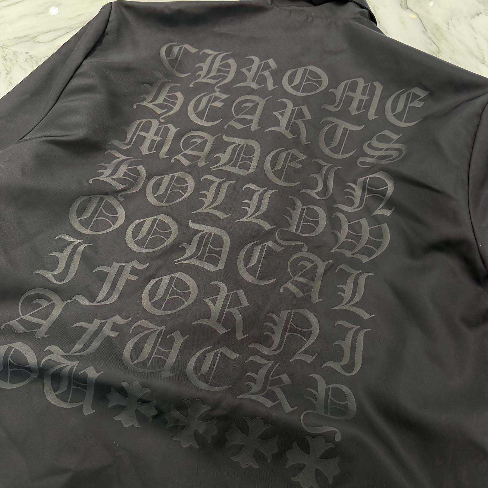 CHROME HEARTS Lucky Patch Made In Hollywood CH Plus Eye Chart Coach Jacket Size L クロムハーツ ラッキー パッチ メイドインハリウッド CHプラス アイチャート コーチジャケット サイズL