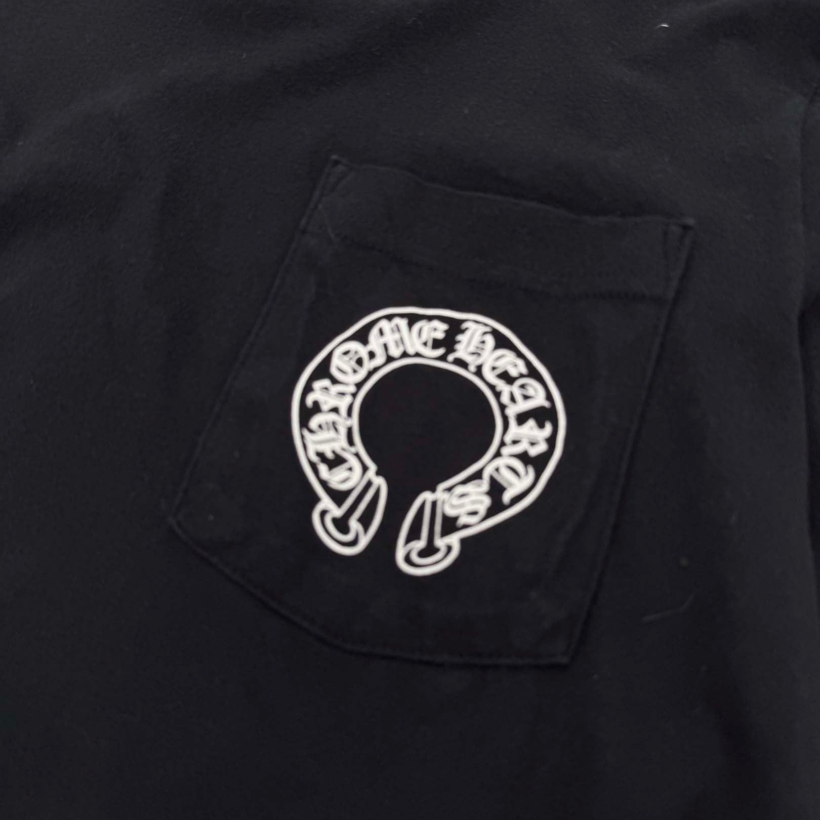 CHROME HEARTS Floral Cross Horseshoe Long Sleeve Tee Size S クロムハーツ フローラルクロス ホースシュー ロングスリーブ Tシャツ サイズS