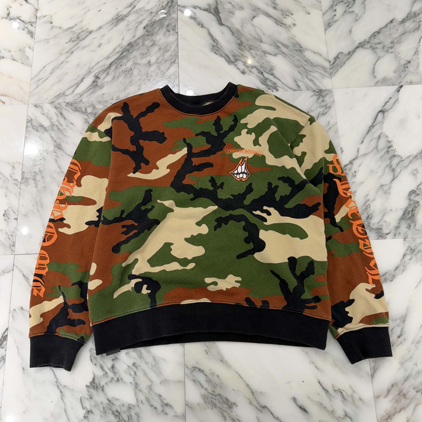 CHROME HEARTS × MATTY BOY 2022SS PPO CAUTION SWTSHRT Size XL クロムハーツ × マッティボーイ コーションスウェットシャツ サイズXL