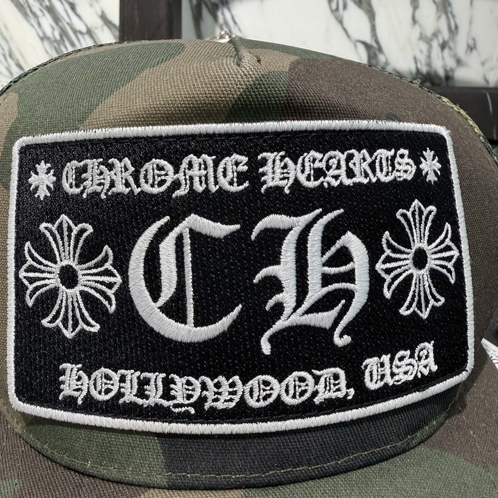 CHROME HEARTS Hollywood Limited Camo Mesh Trucker Cap Size ONE SIZE (53-60) クロムハーツ ハリウッド限定 カモメッシュ トラッカーキャップ サイズONE SIZE (53-60)