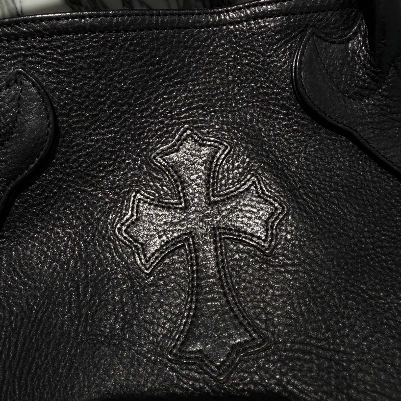 CHROME HEARTS 1 Cross Leather Patch FS Tote Bag クロムハーツ 1