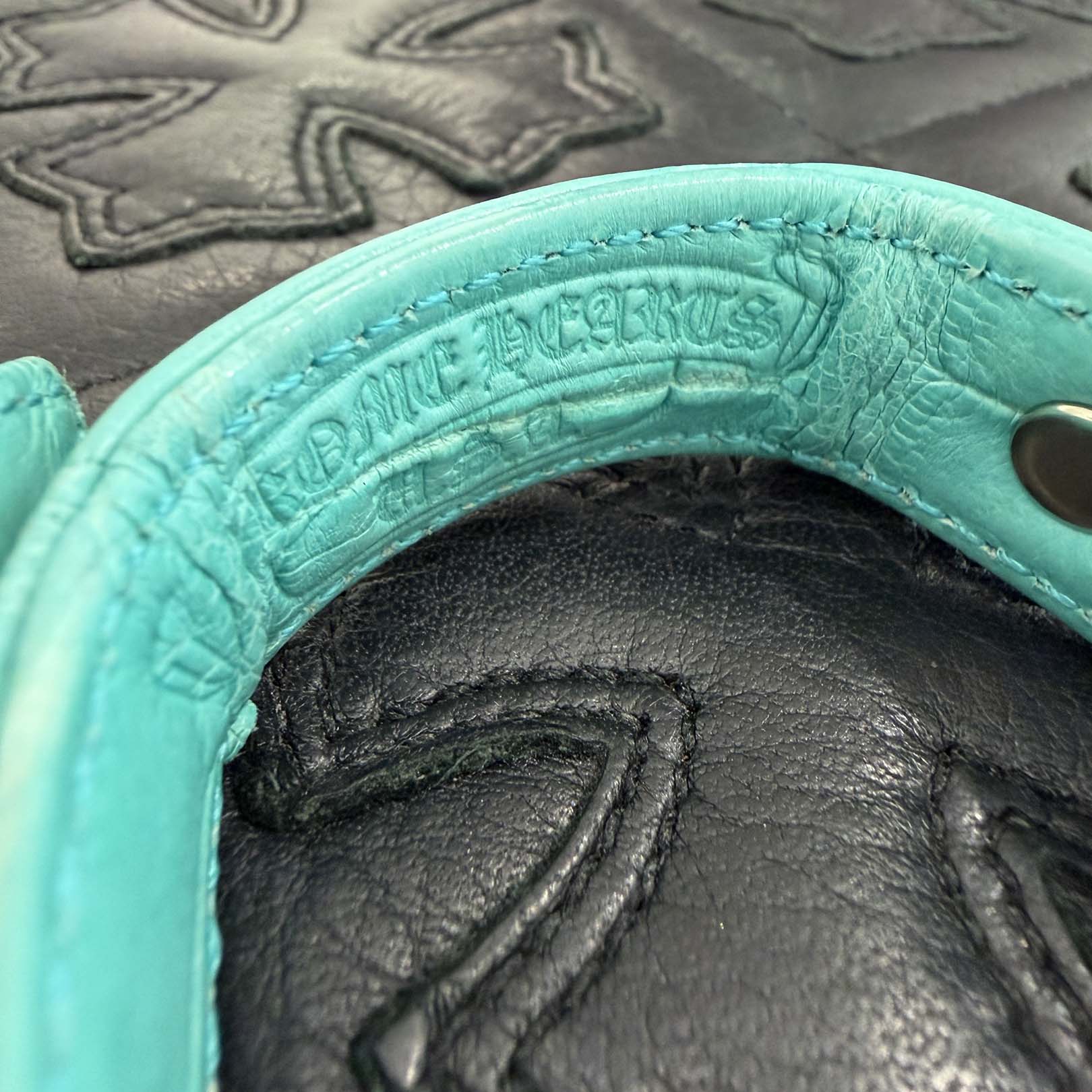 CHROME HEARTS ALLIGATOR Gunslinger Cross Ball Leather Bracelet クロムハーツ アリゲーター ガンスリンガー クロスボール レザーブレスレット