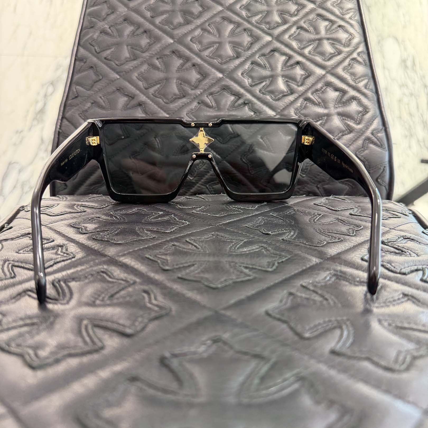 LOUIS VUITTON Cyclone LV Flower Sunglasses Z1578E ルイヴィトン サイクロン LVフラワー サングラス