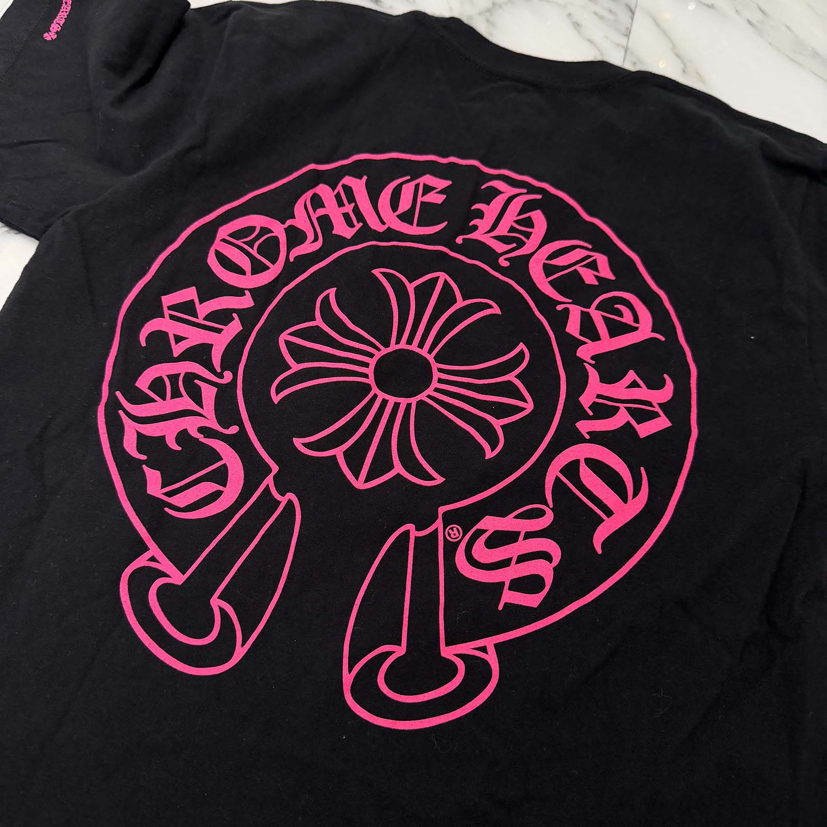 CHROME HEARTS 2025AW Pink Horseshoe Tee Size S クロムハーツ ピンク ホースシュー Tシャツ サイズS