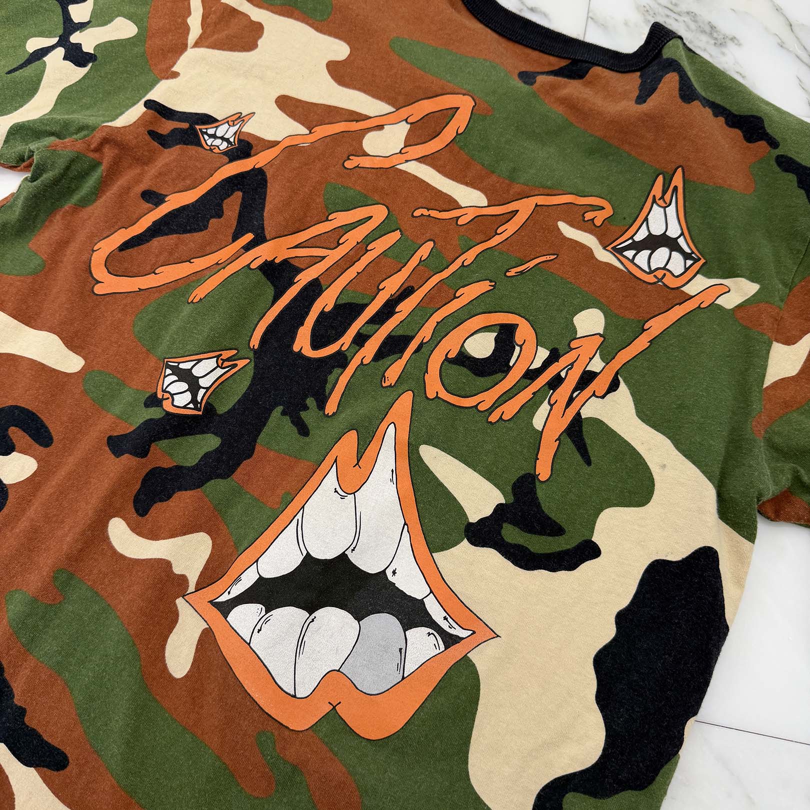 CHROME HEARTS × MATTY BOY 2022SS PPO CAUTION Tee Size XL クロムハーツ × マッティボーイ コーションTシャツ サイズXL